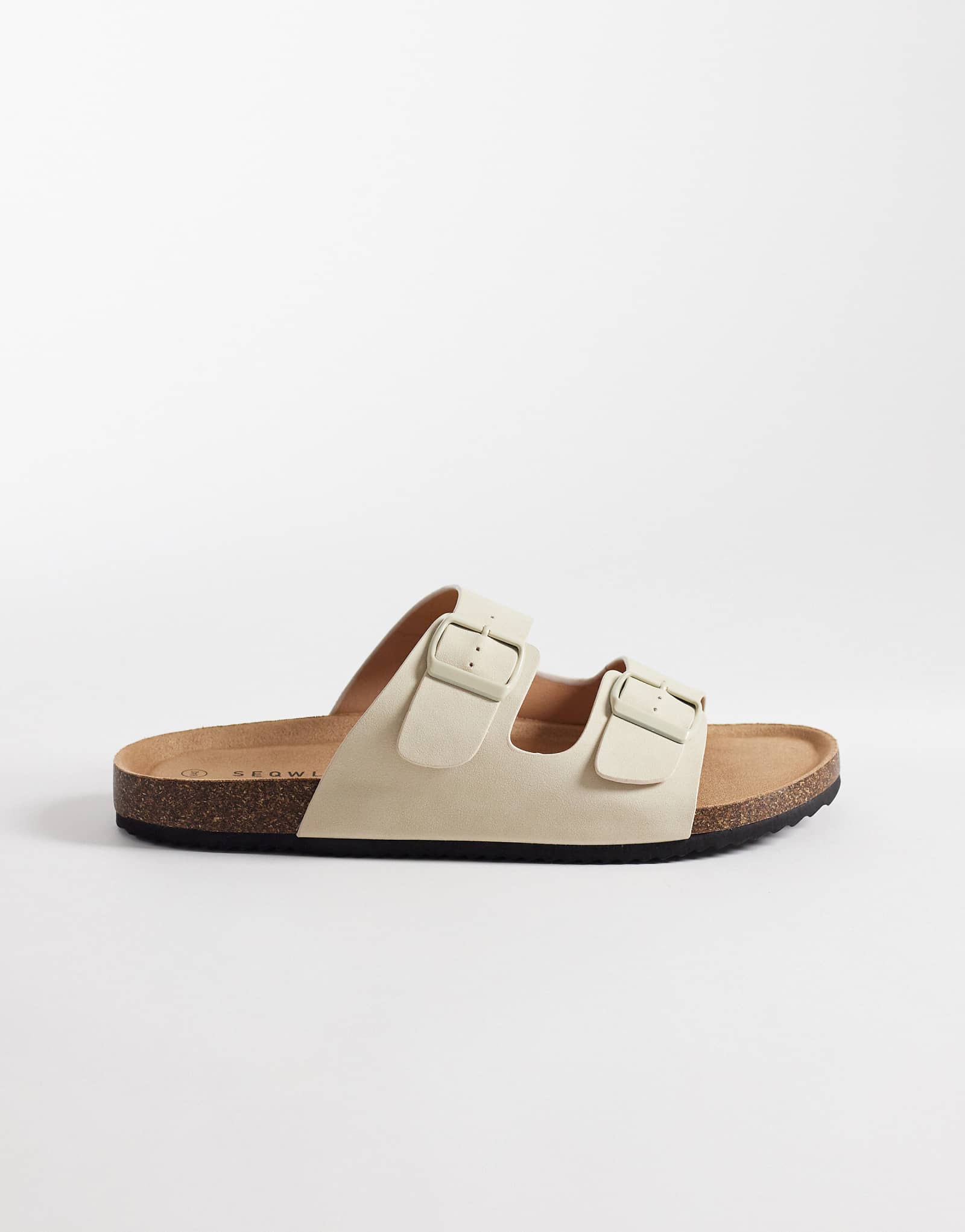 SEQWL Molsen sandals with buckles in stone stone 6190₽