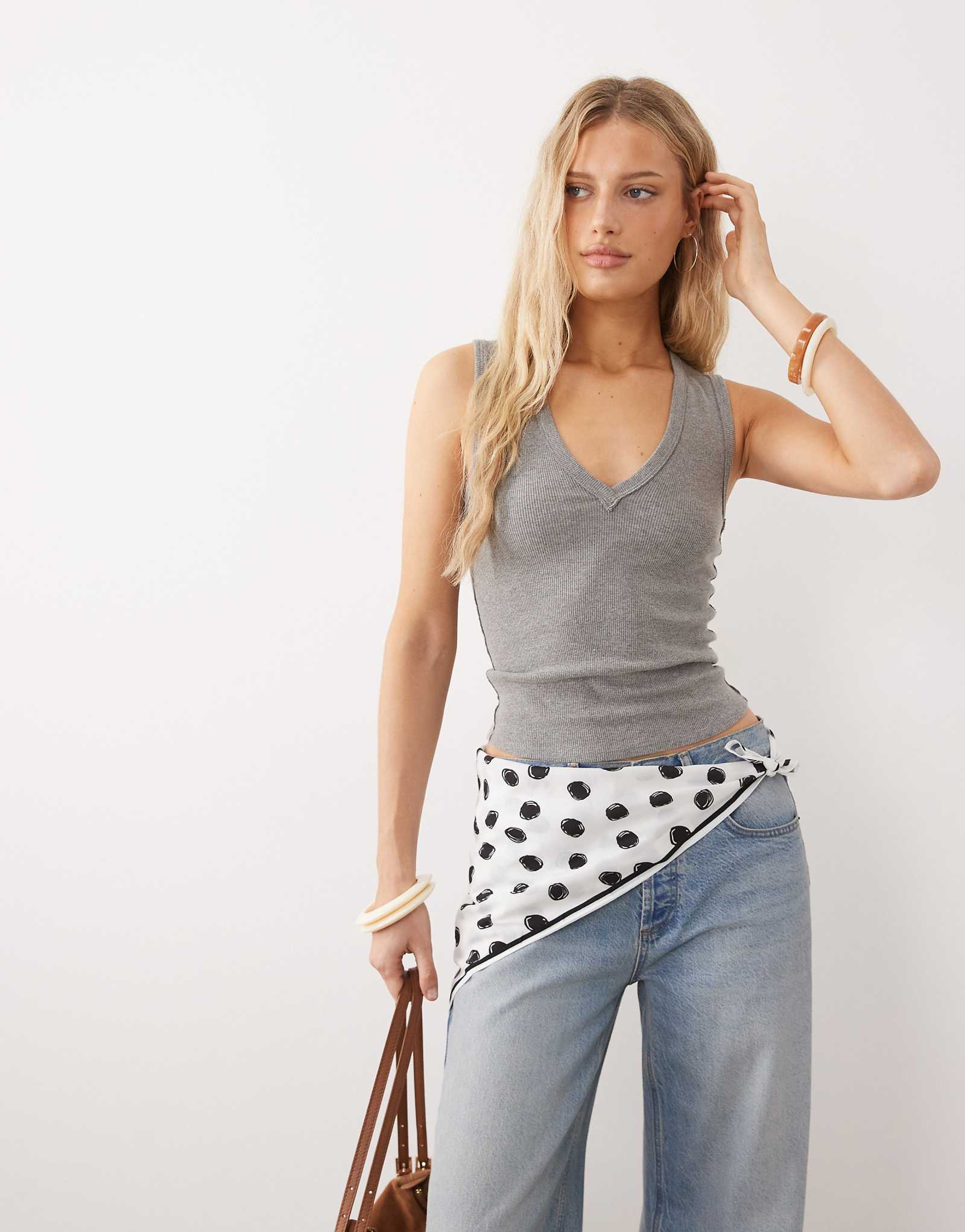 Free People neria heather grey 5490₽