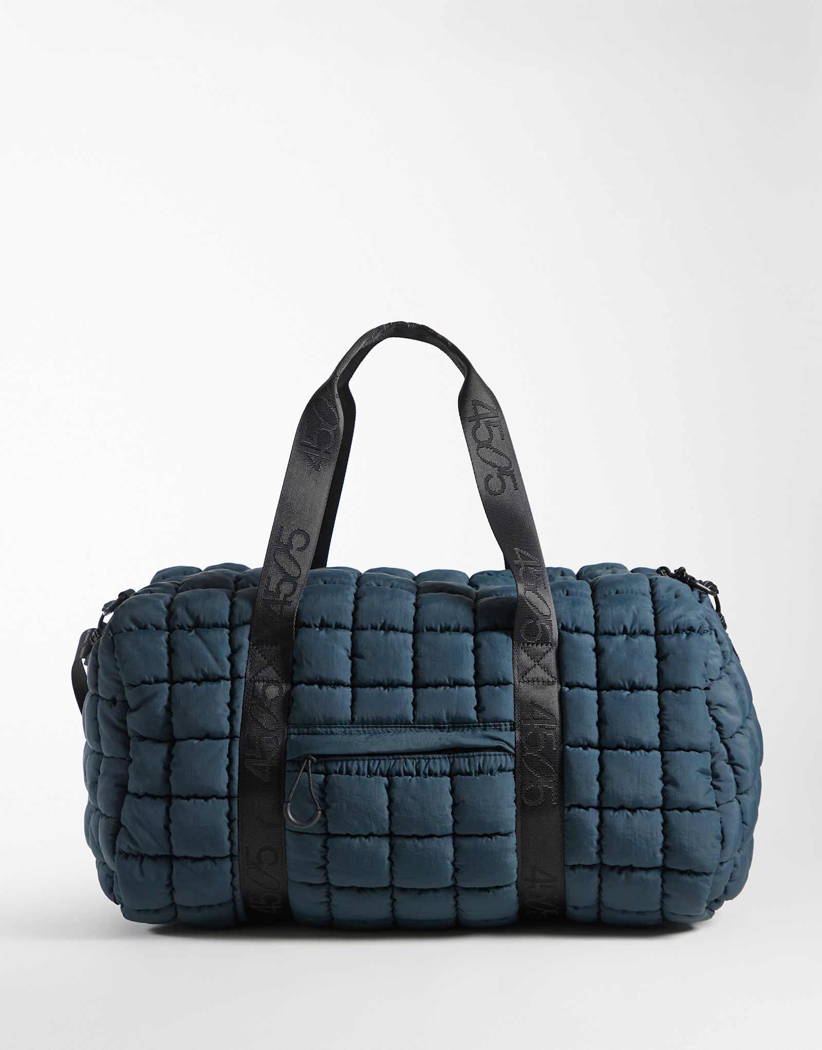 4505 oversized quilted woven gym carryall in slate blue slate blue 11590₽