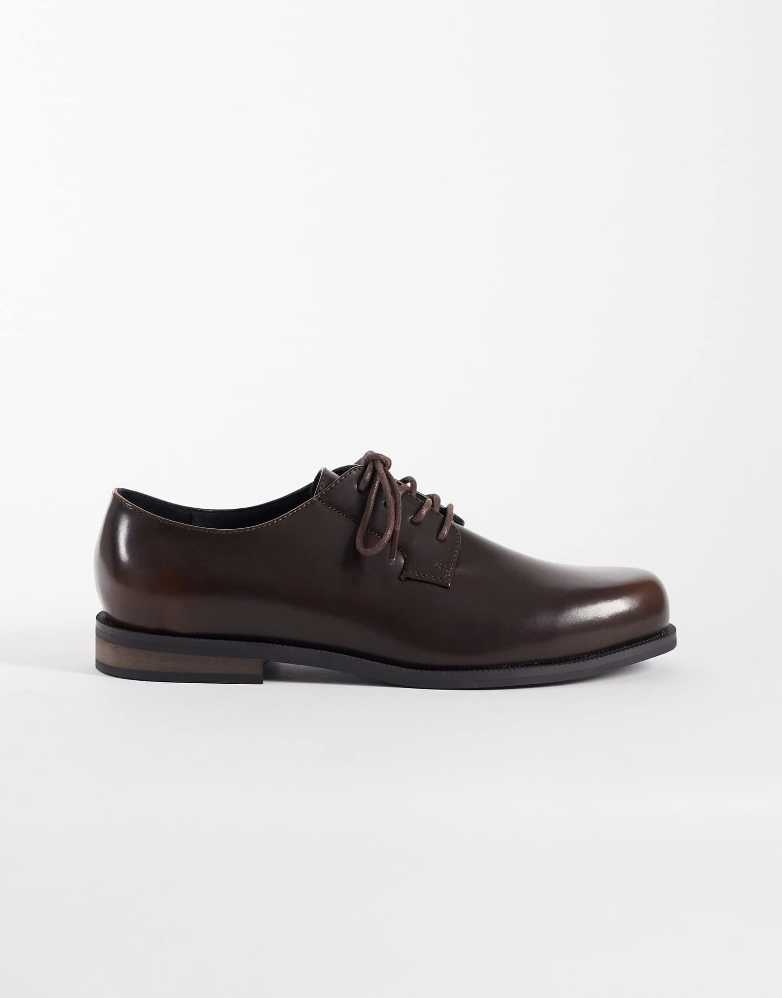 ASOS DESIGN lace up derby shoes in brown brown 12590₽