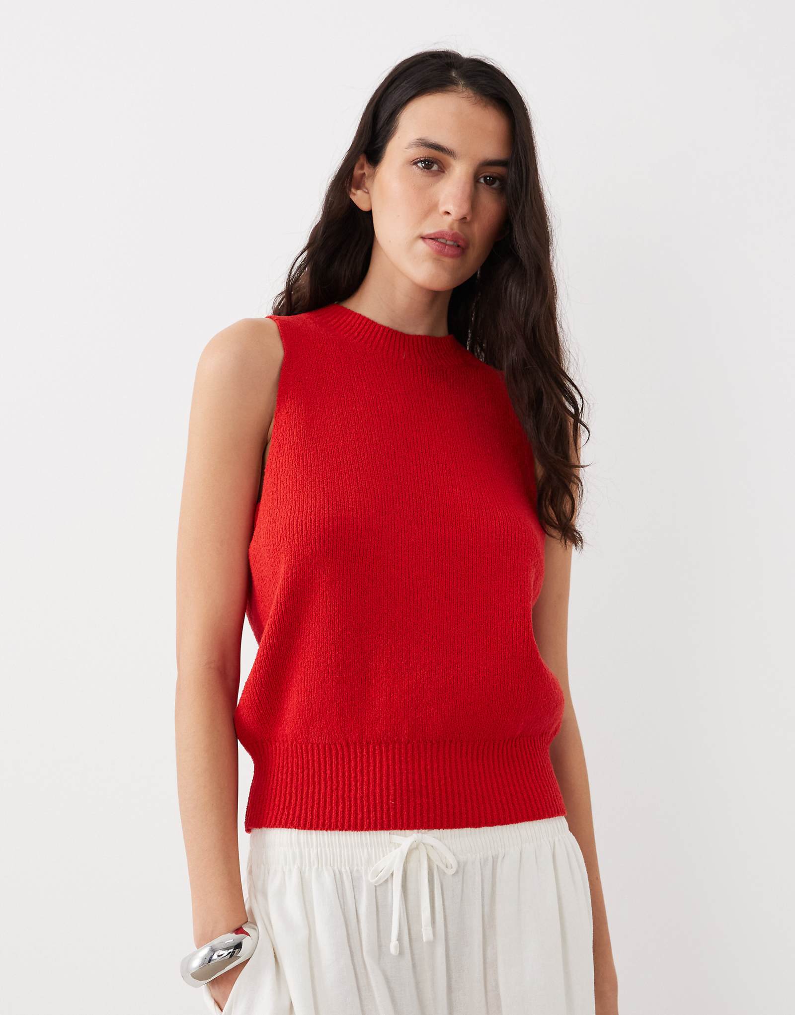 ASOS DESIGN textured ribbed tank in red red 7390₽