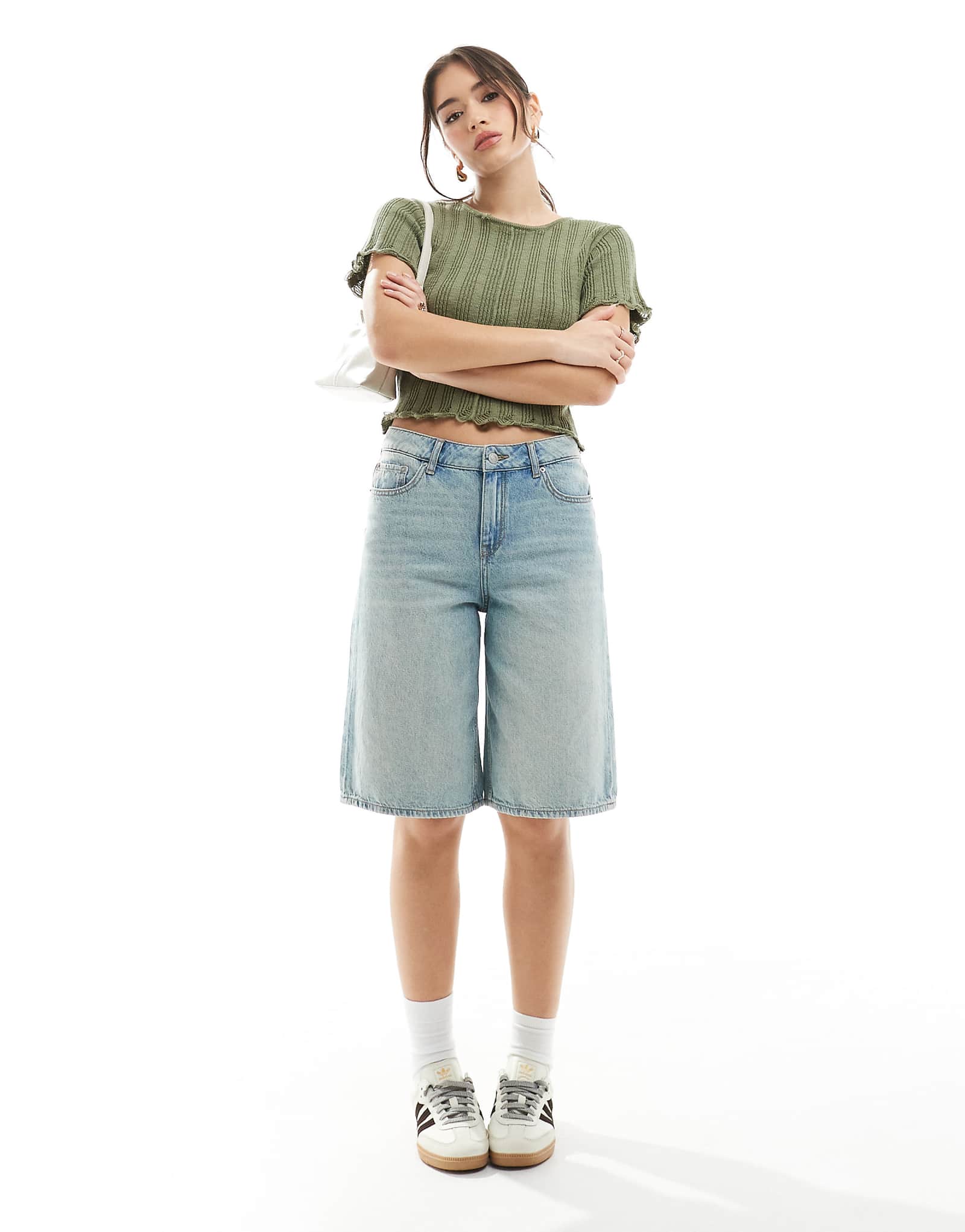 JJXX denim jorts in vintage blue 10090₽