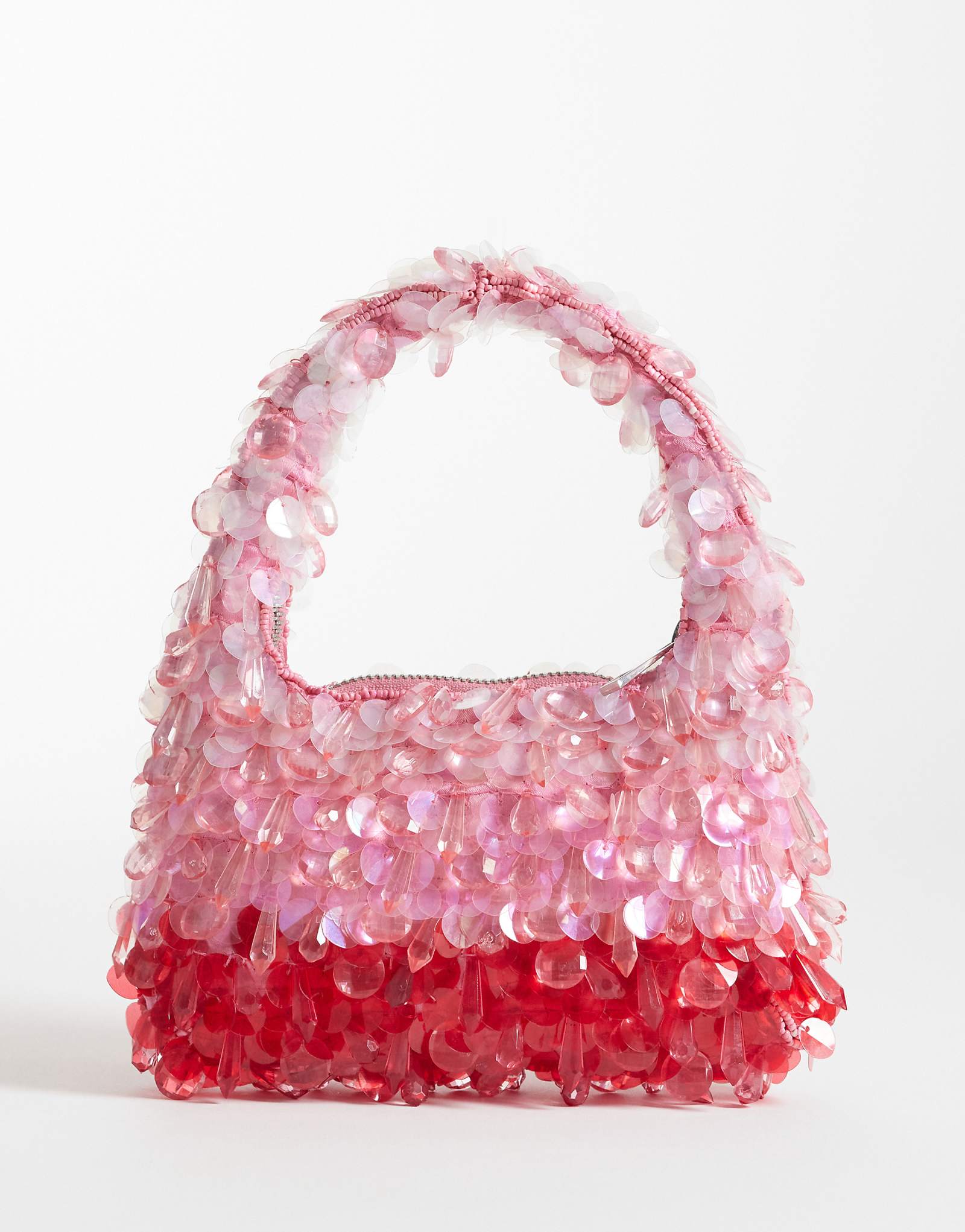 River Island beaded ombre grab bag in pink pink 14490₽