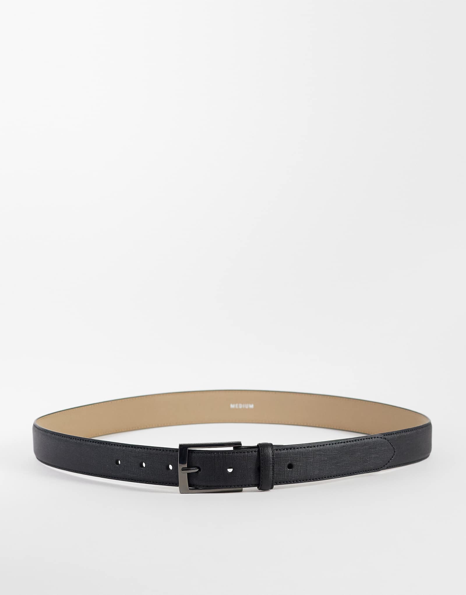 River Island essential textured belt in black black 3890₽