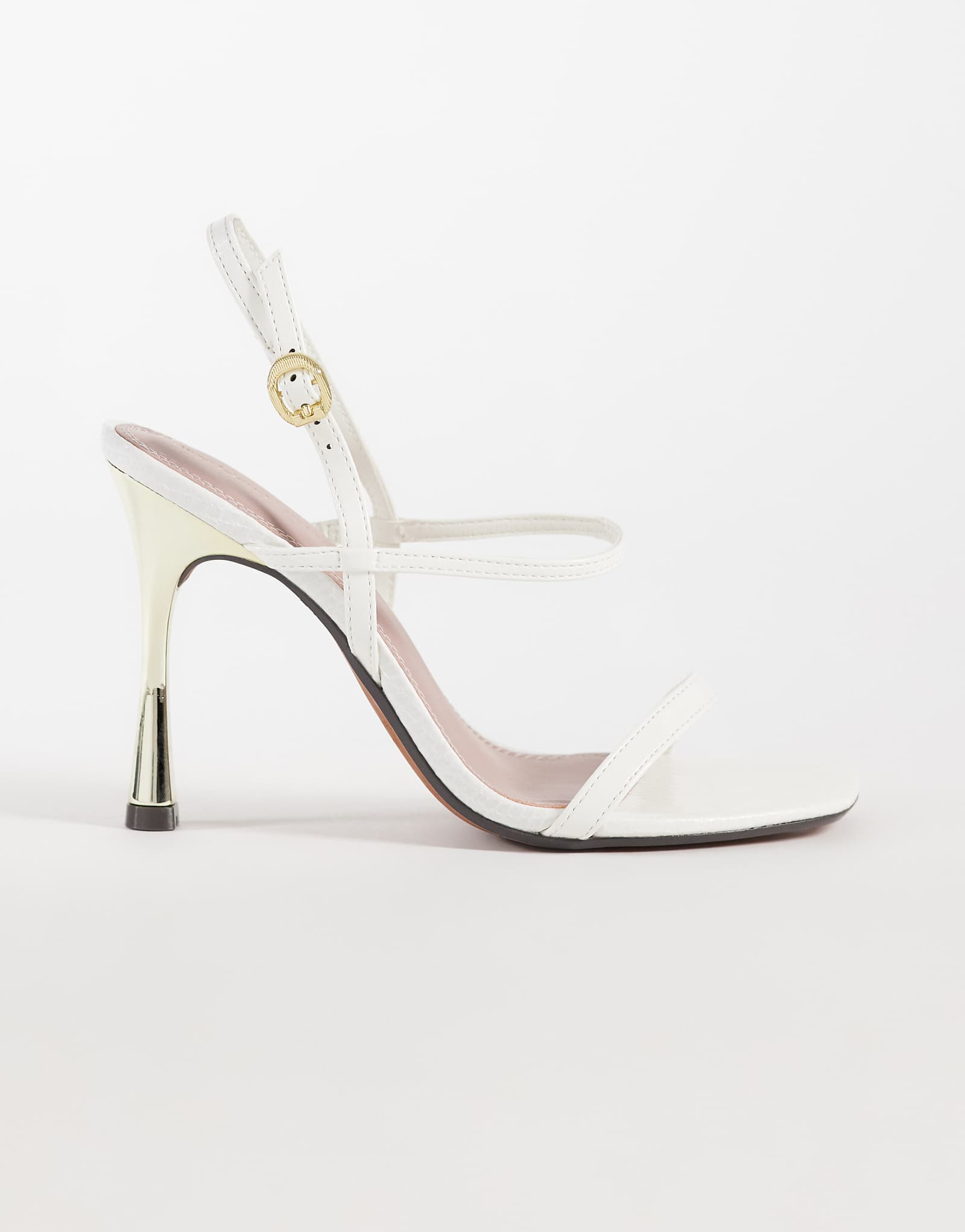 River Island Strappy heeled sandals in white white 13190₽