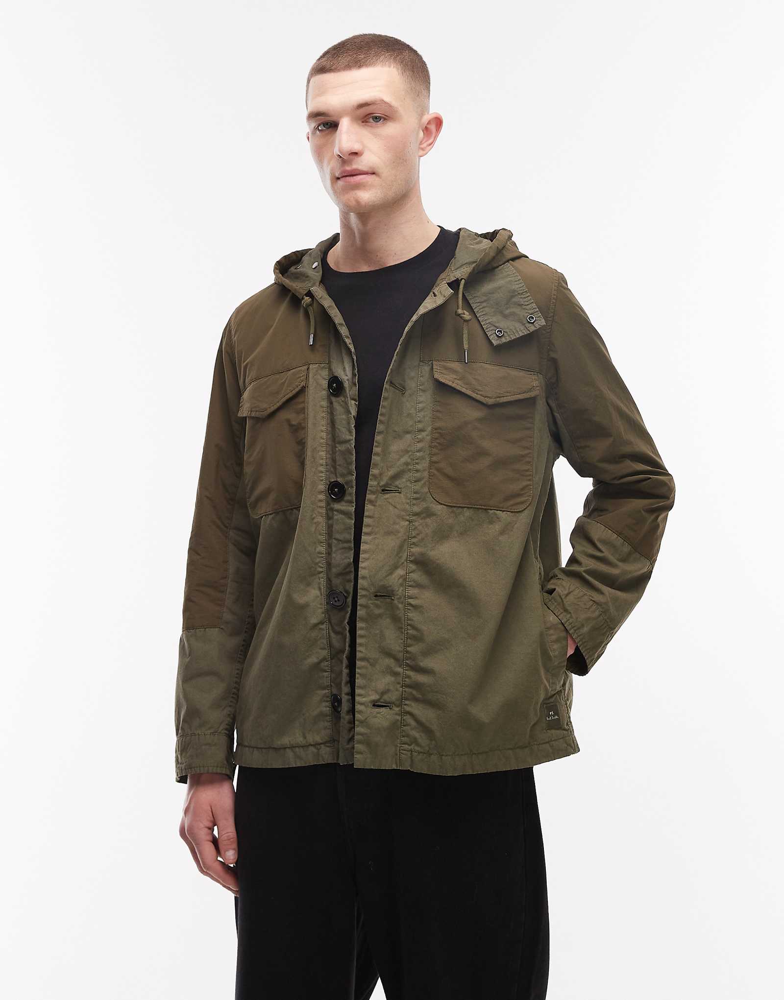 PS Paul Smith utility jacket in khaki khaki 78090₽