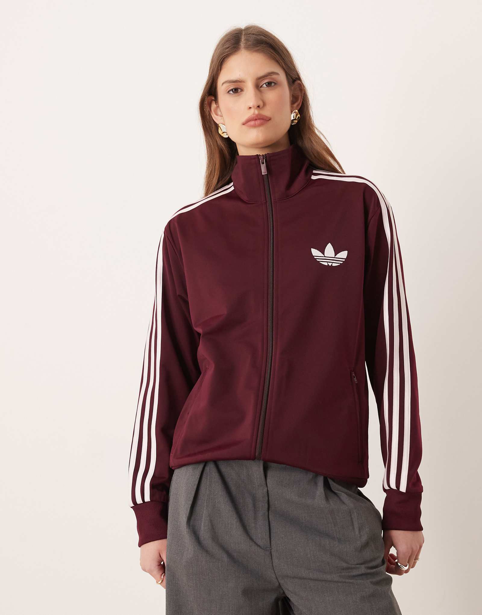 Adidas Originals Firebird Track Top In Burgundy burgundy 16490₽