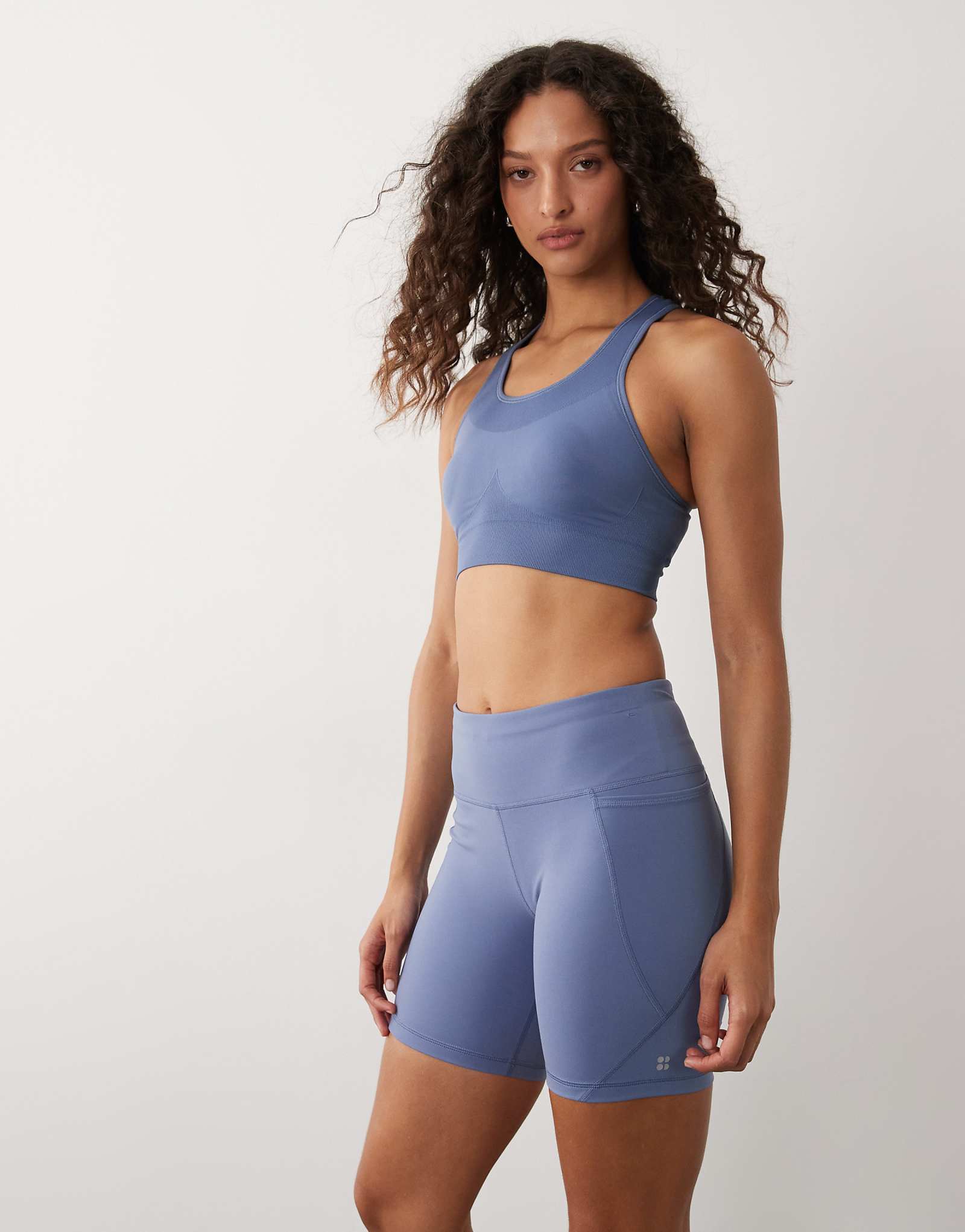 Sweaty Betty Power 6 legging shorts in blue blue 20190₽
