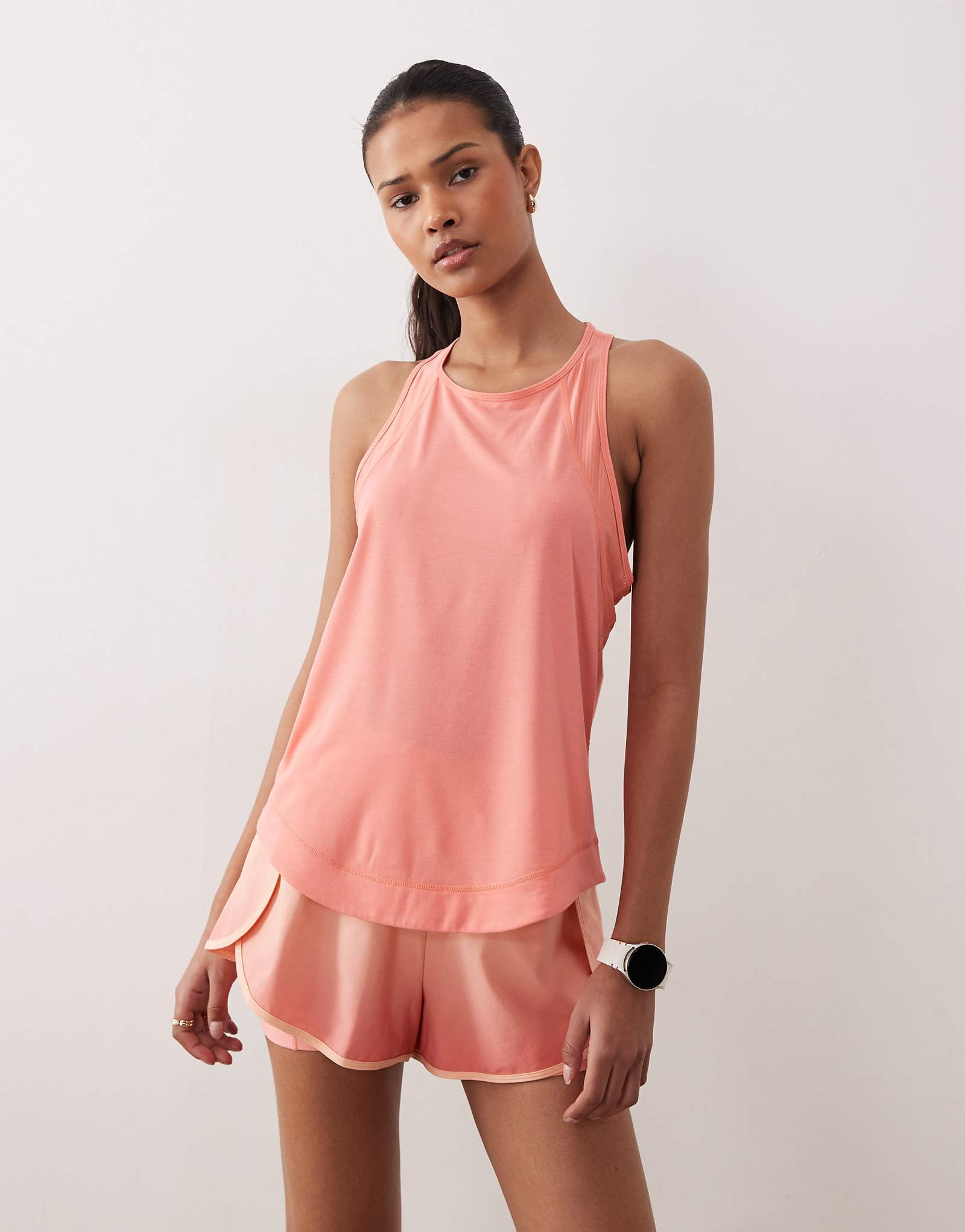 Sweaty Betty Breathe Easy mesh run tank top in pink pink