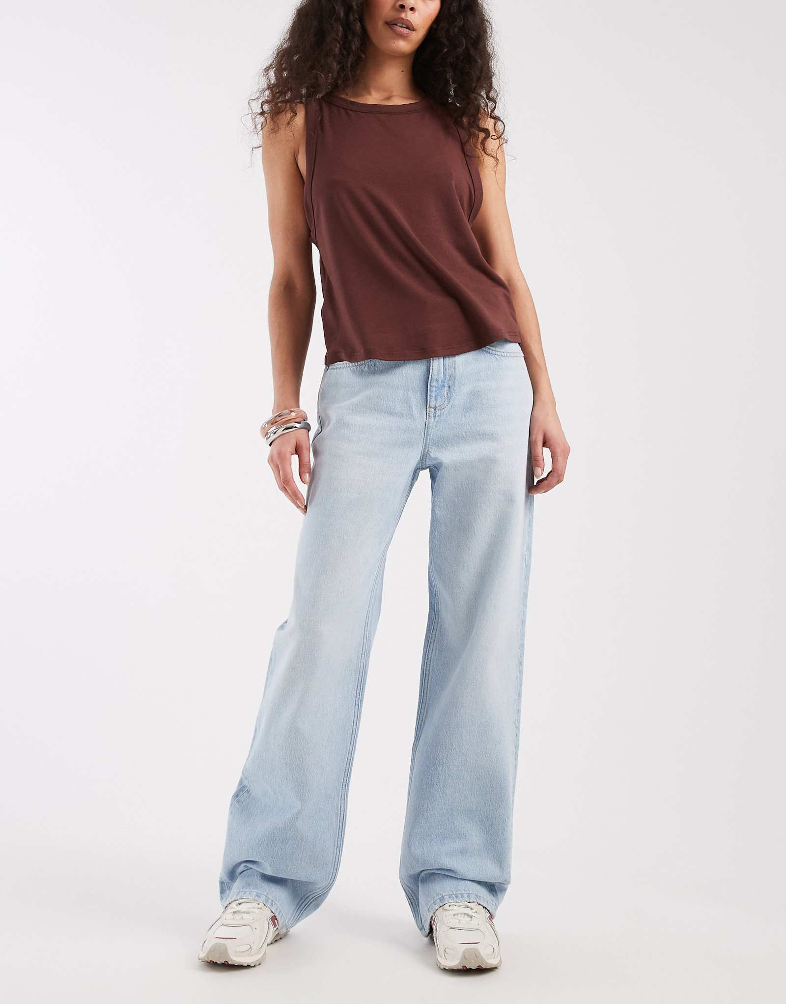 Cotton On 91 straight leg jeans in laurel blue laurel blue 13590₽