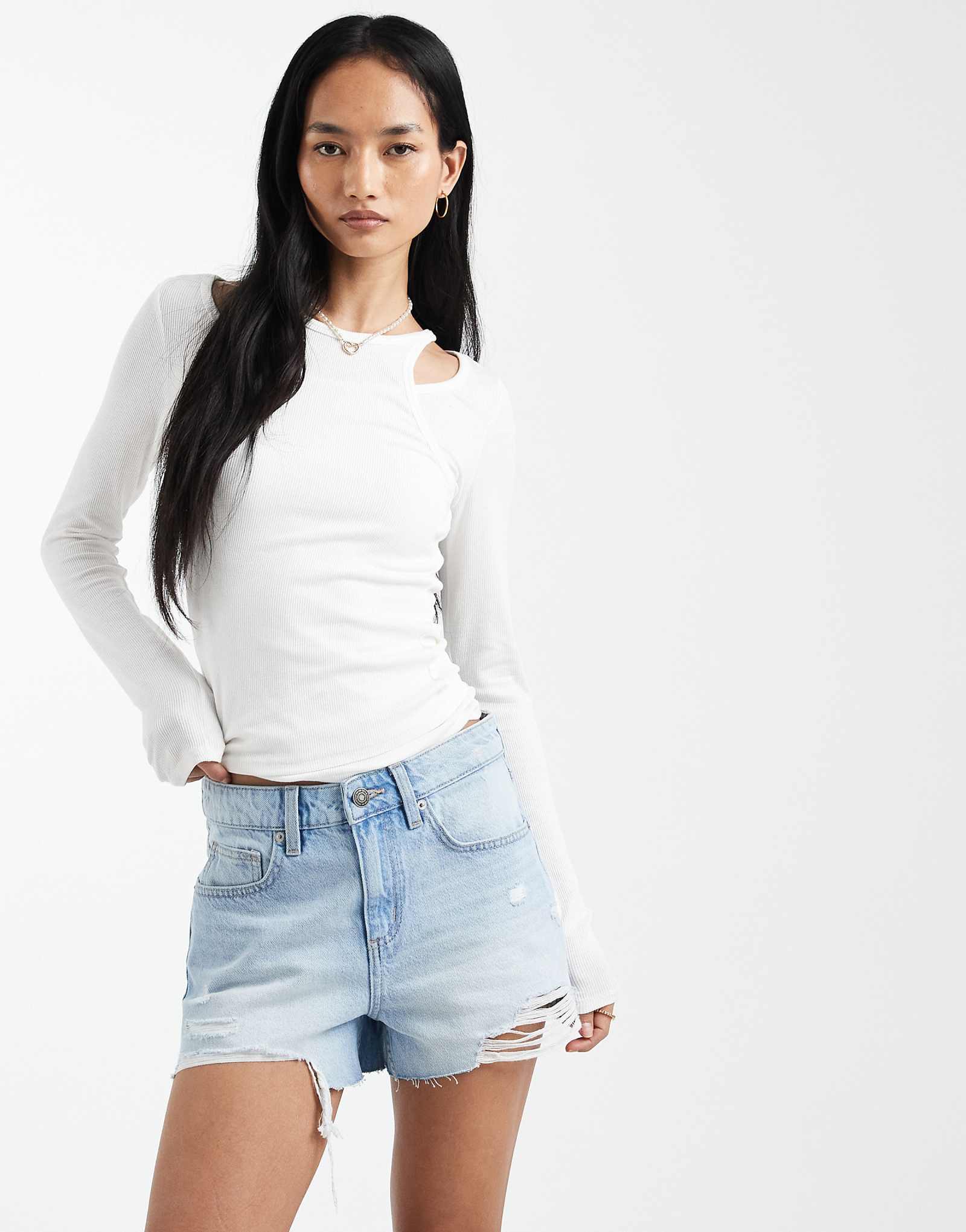 Cotton On original denim shorts in laurel blue  laurel blue