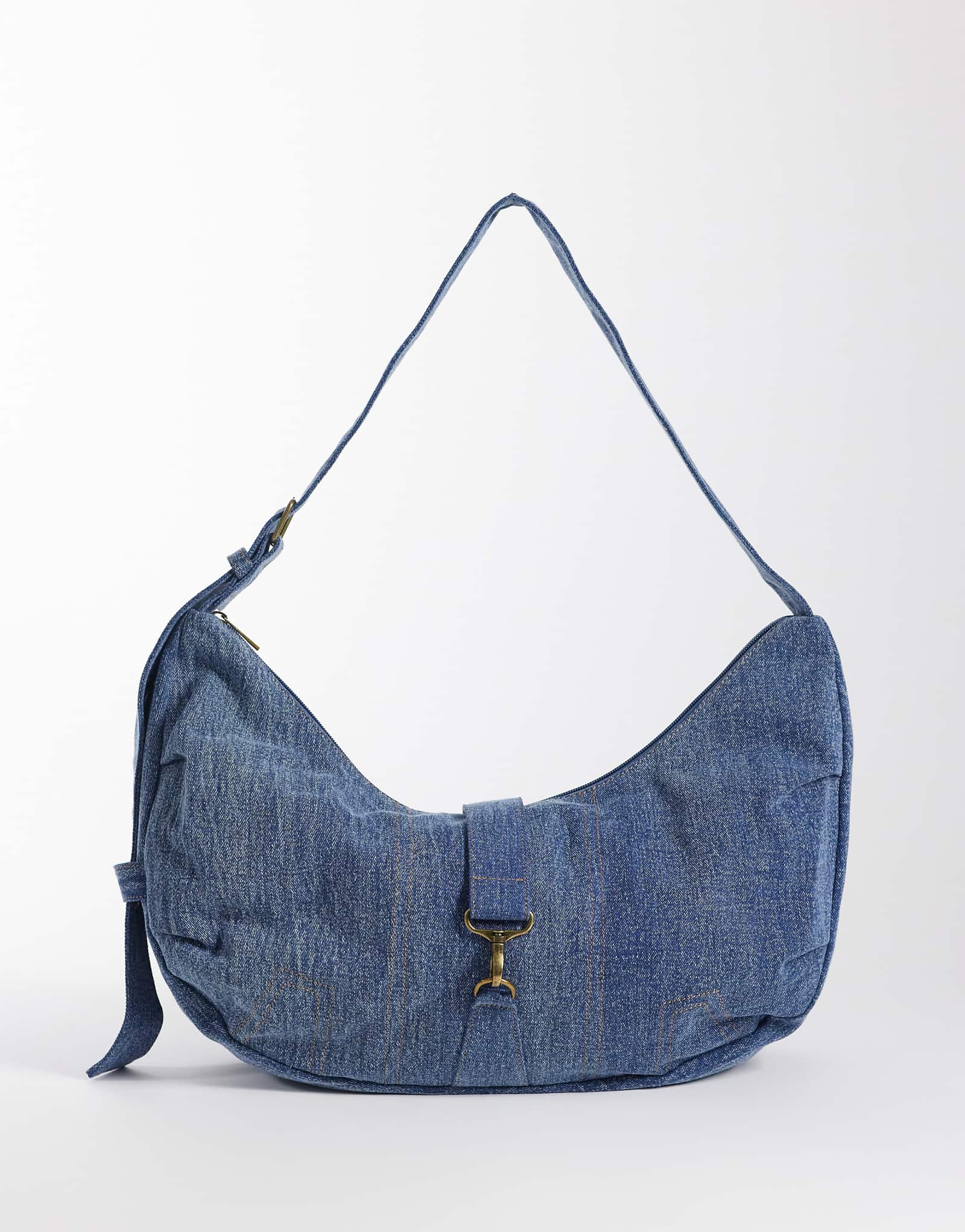 Cotton On Dylan slouchy crossbody bag in washed blue denim washed blue denim 10090₽