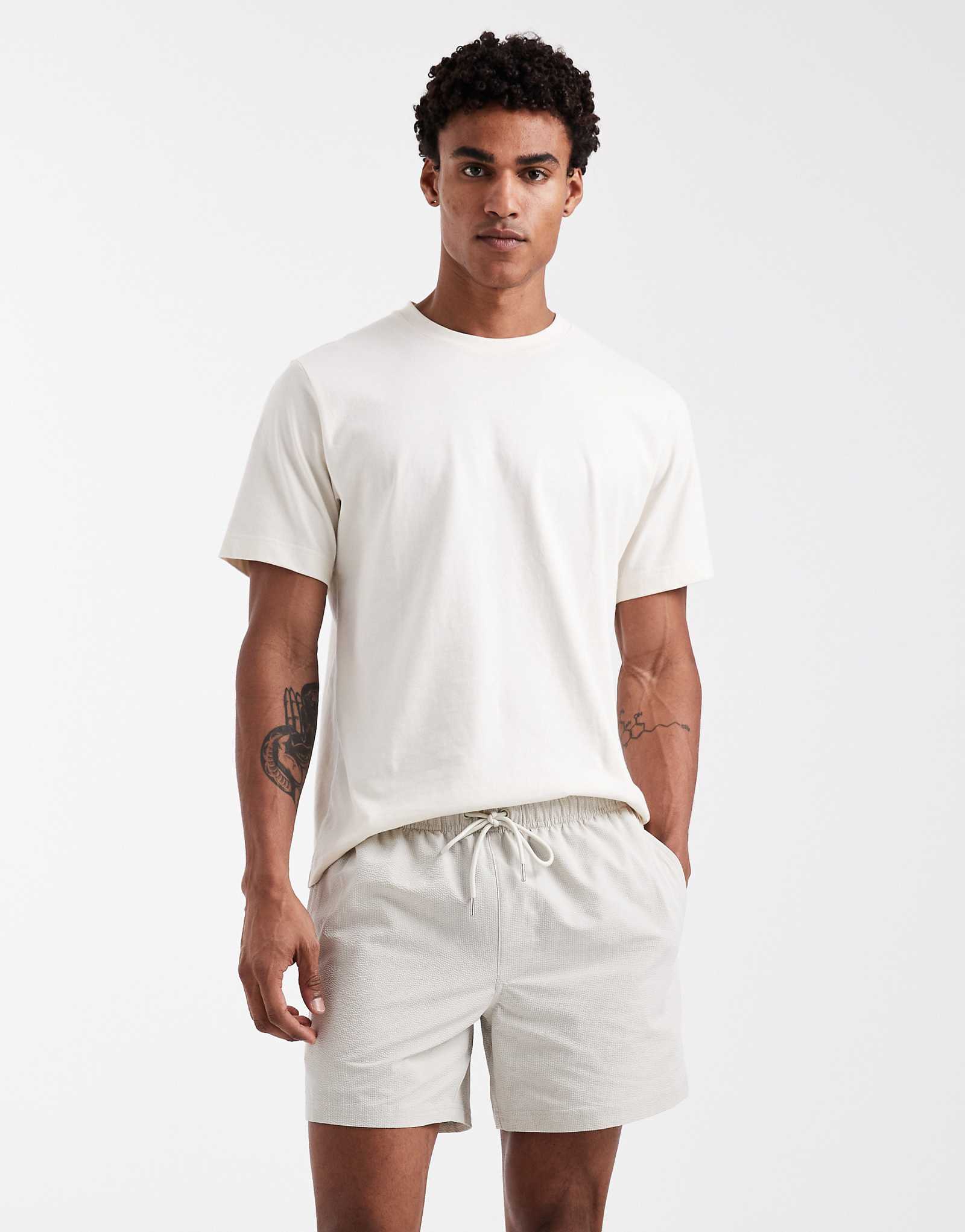 Cotton On stretch swim shorts in stone stone 8690₽