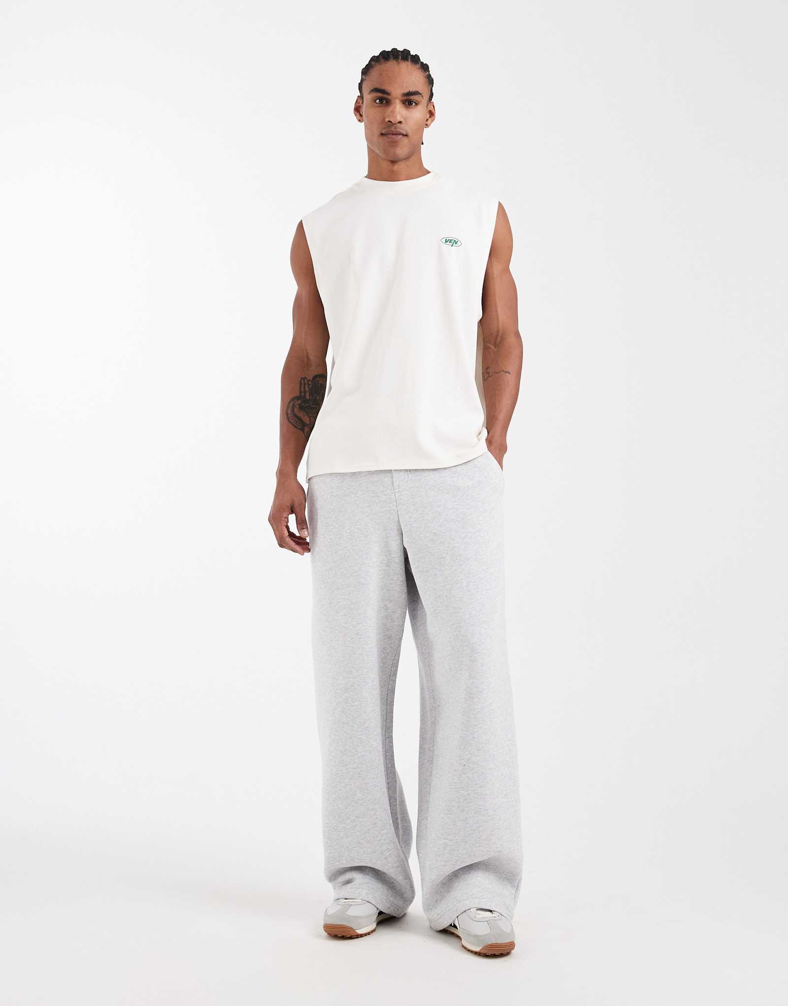 Cotton On super baggy track pants in heather gray gray 10090₽