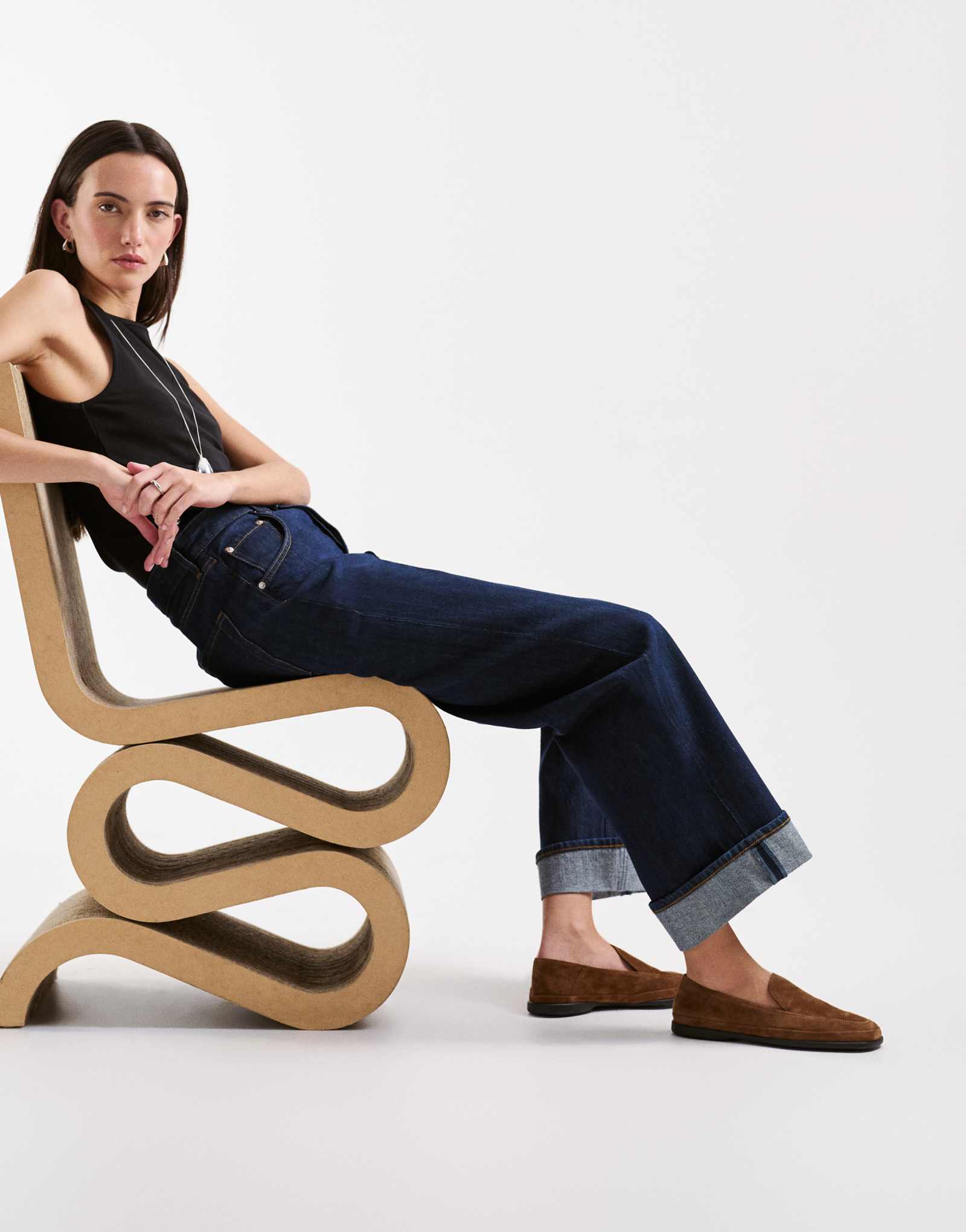 Vagabond Sammie suede round toe slip on loafers in cocoa brown brown 27090₽