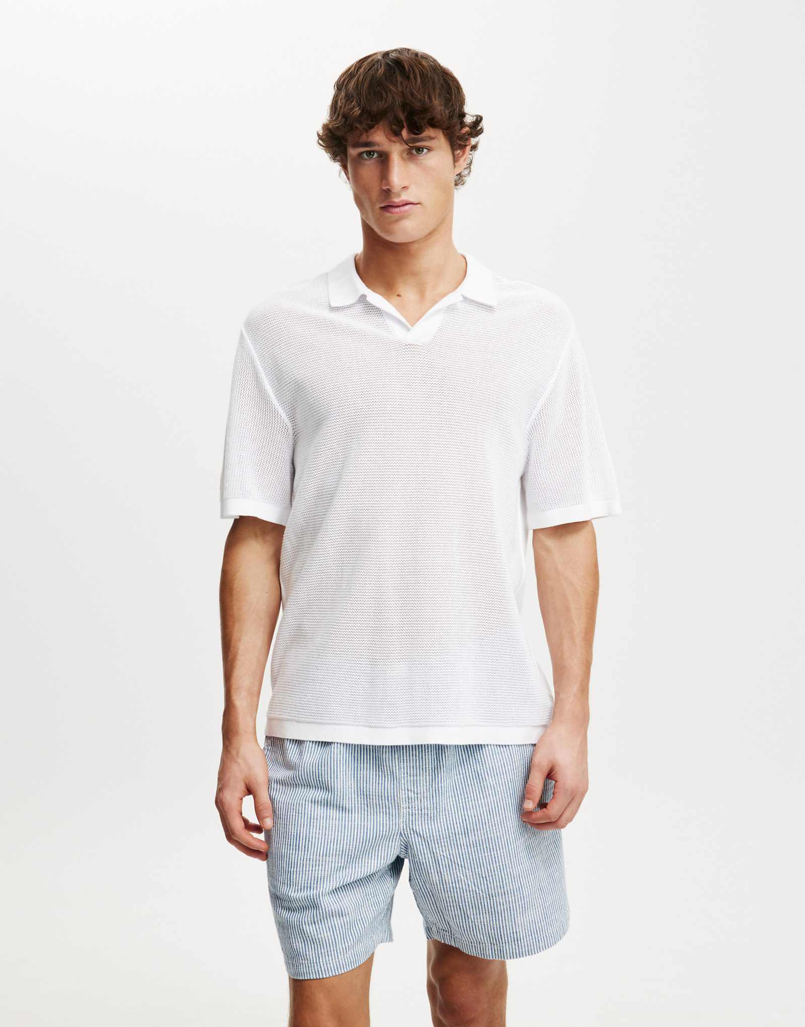 Cotton On easy shorts in blue stripes blue stripe 8490₽