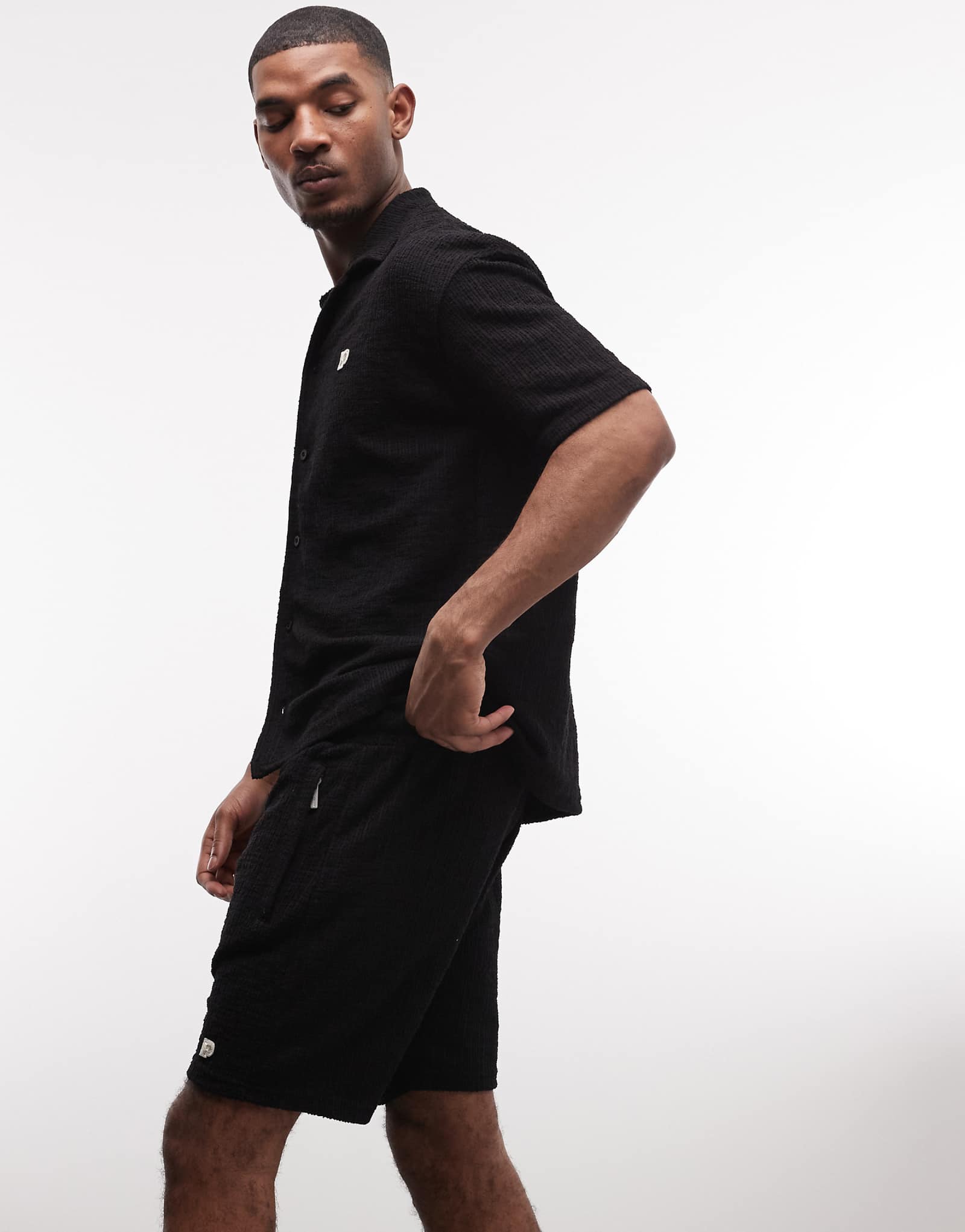 PEGADOR Libco knit shorts in black - part of a set black 16890₽