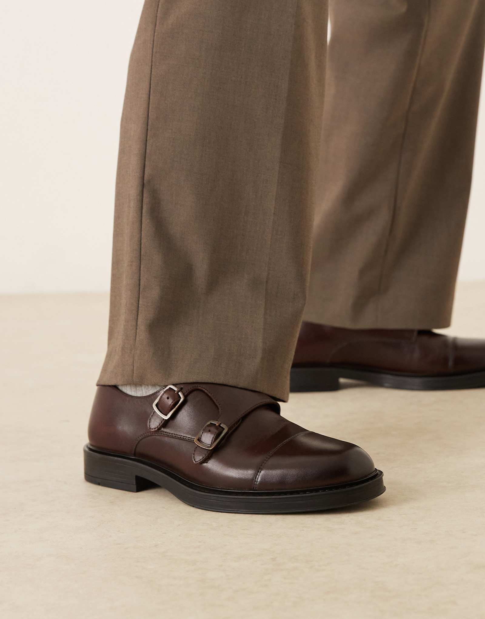 Walk London Vincent Monk in brown leather brown 24790₽