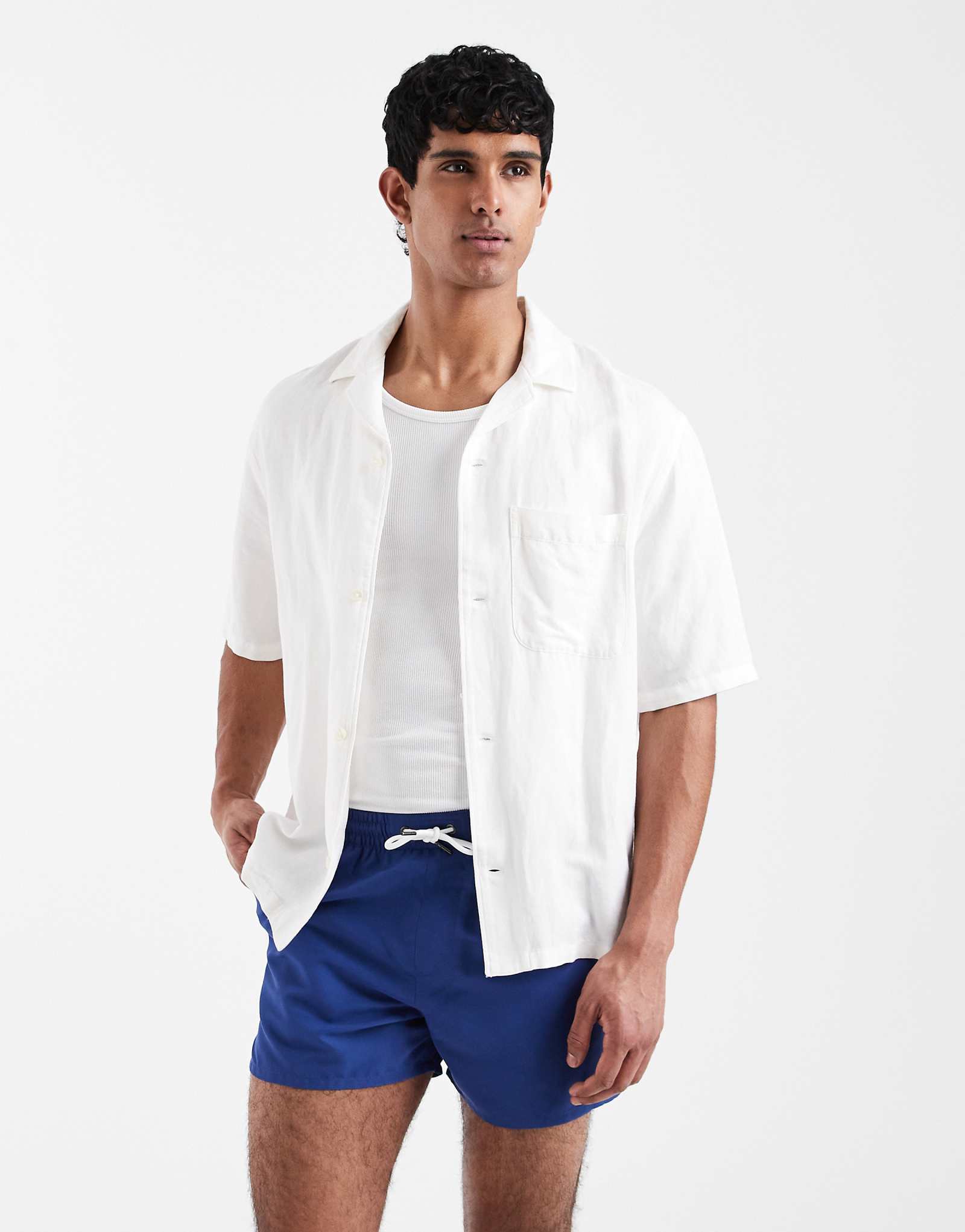 Aray swim shorts in mid blue mid blue 4790₽