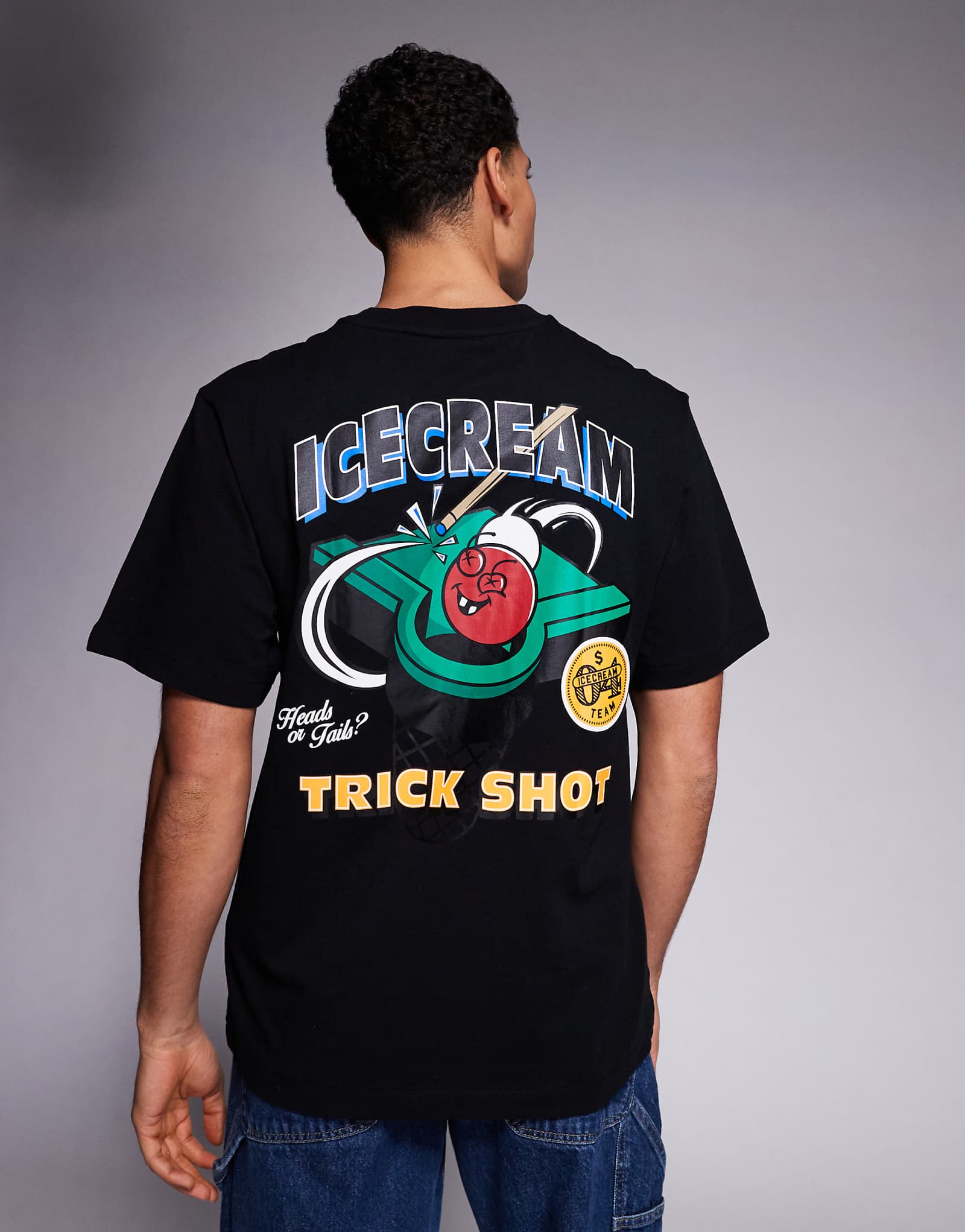 ICECREAM trick shot t-shirt in black black 10690₽