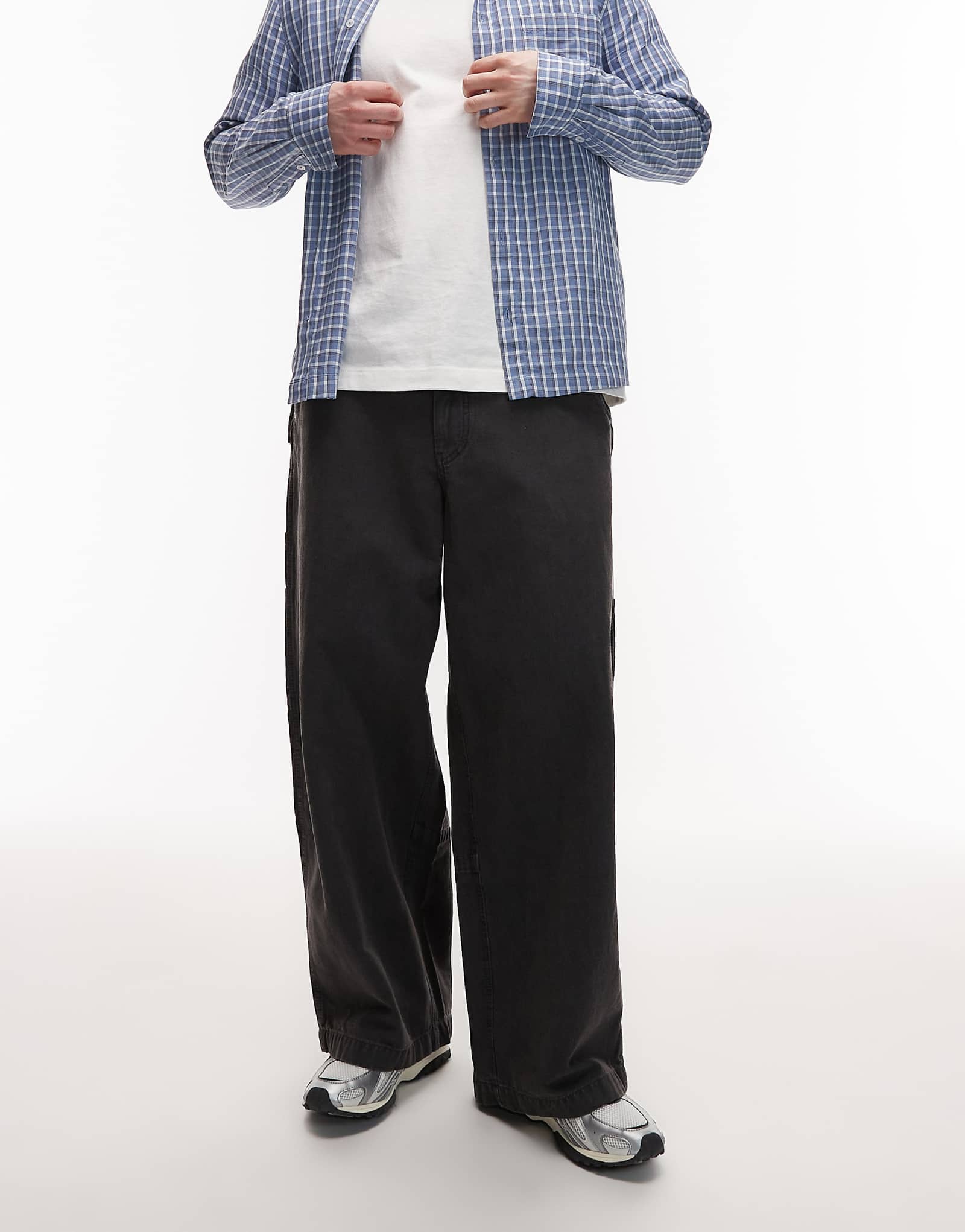 AllSaints Jackson baggy denim jeans in washed black washed black 44990₽