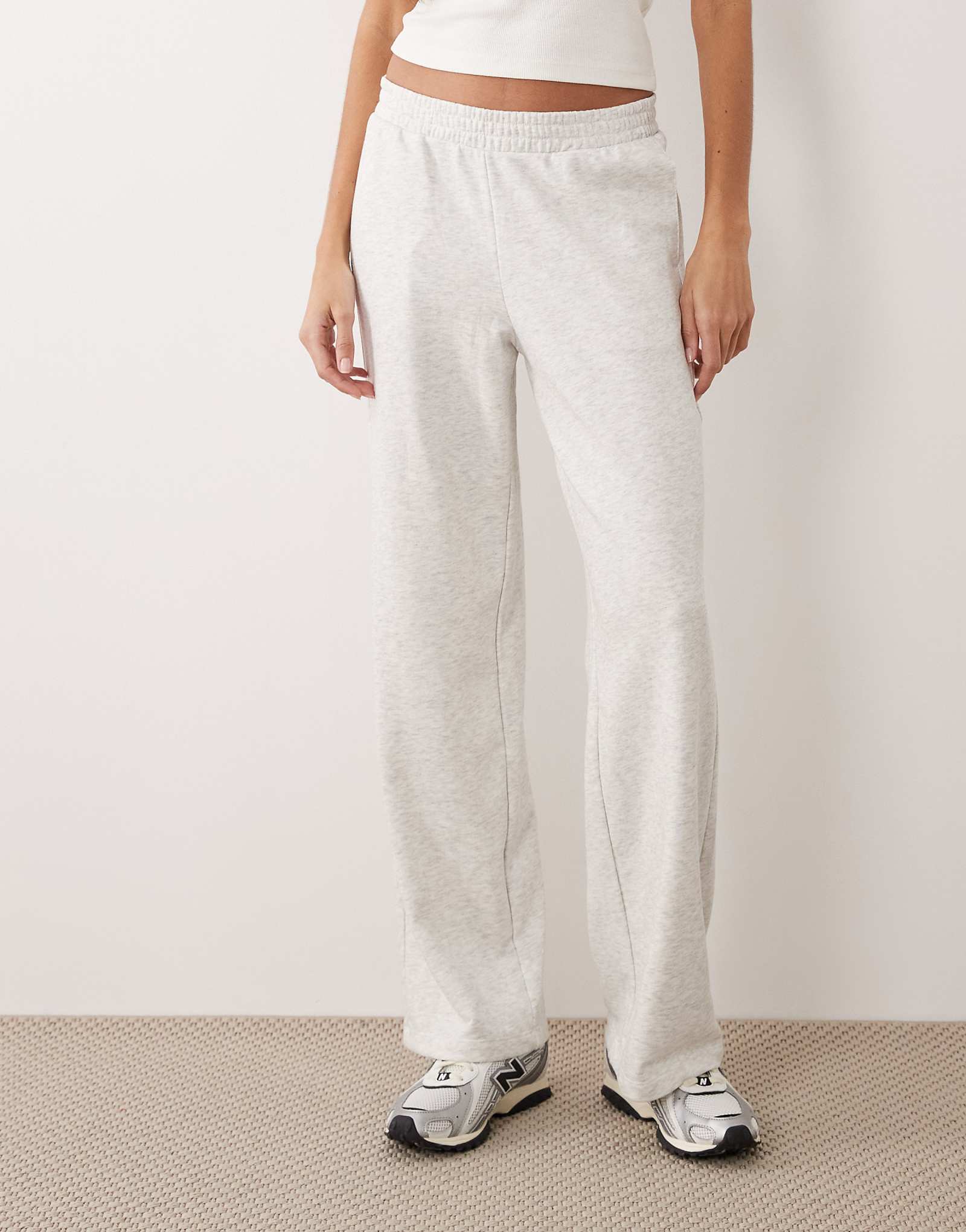 JJXX wide leg sweatpants in light gray light gray melange 6790₽