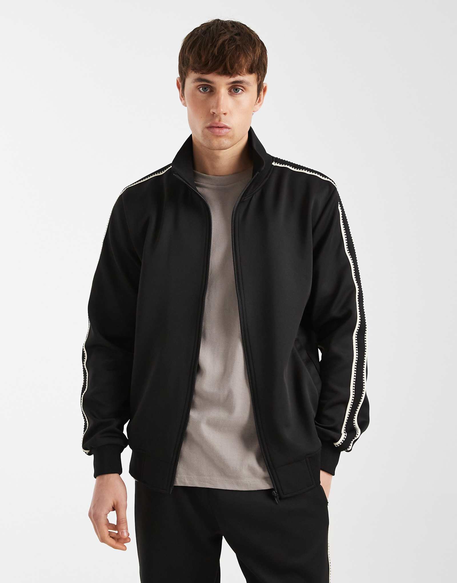 Redefined Rebel Payton zip sweatshirt in black - part of a set black 16890₽