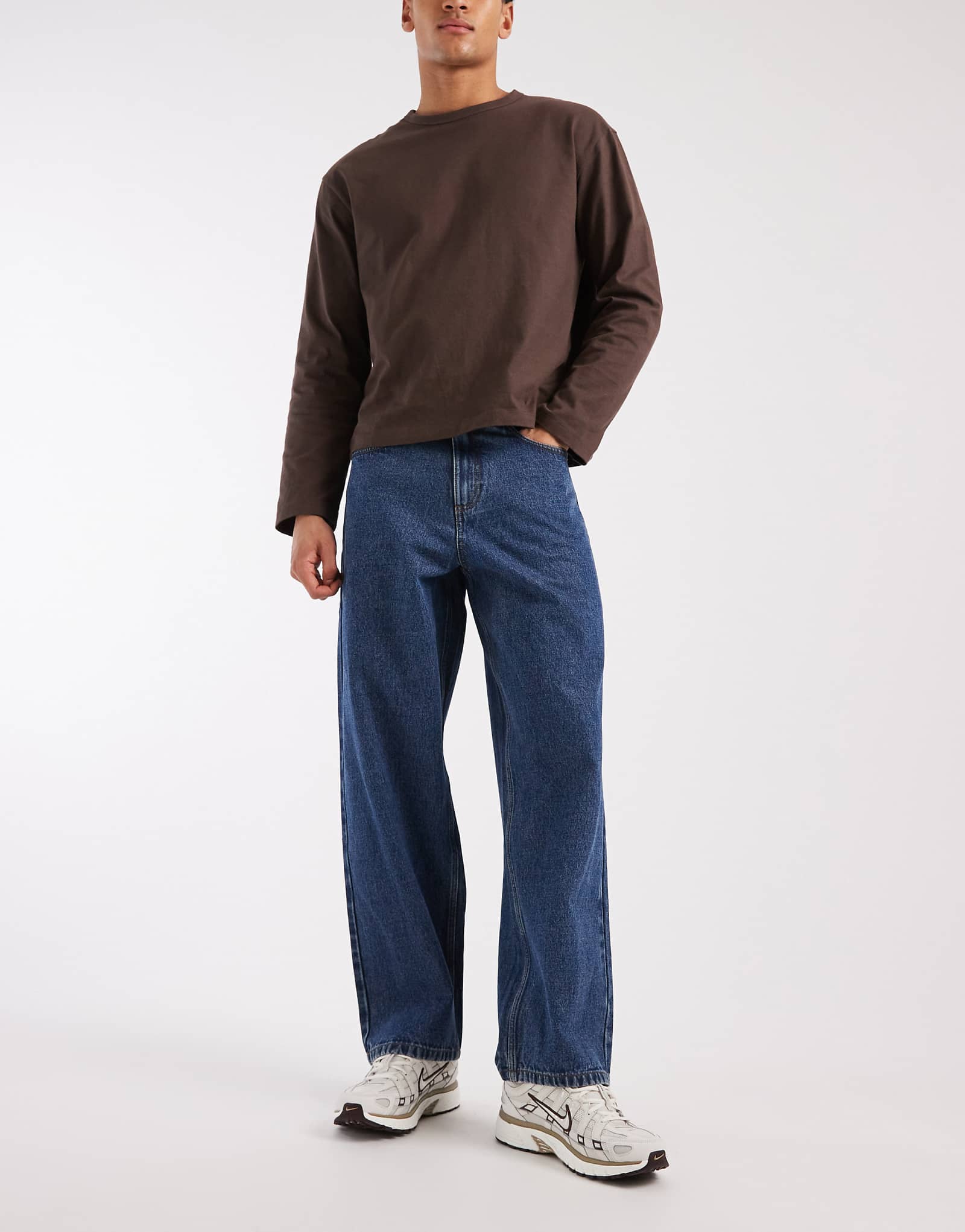 Redefined Rebel Bronx baggy jeans in indigo indigo blue
