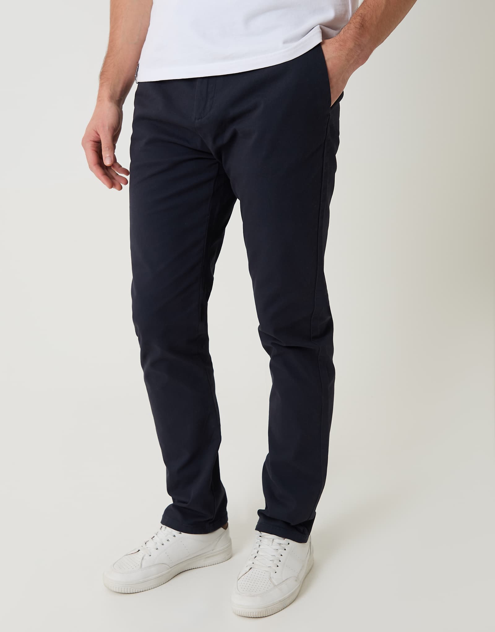 Threadbare slim fit chino pants in navy navy 8090₽