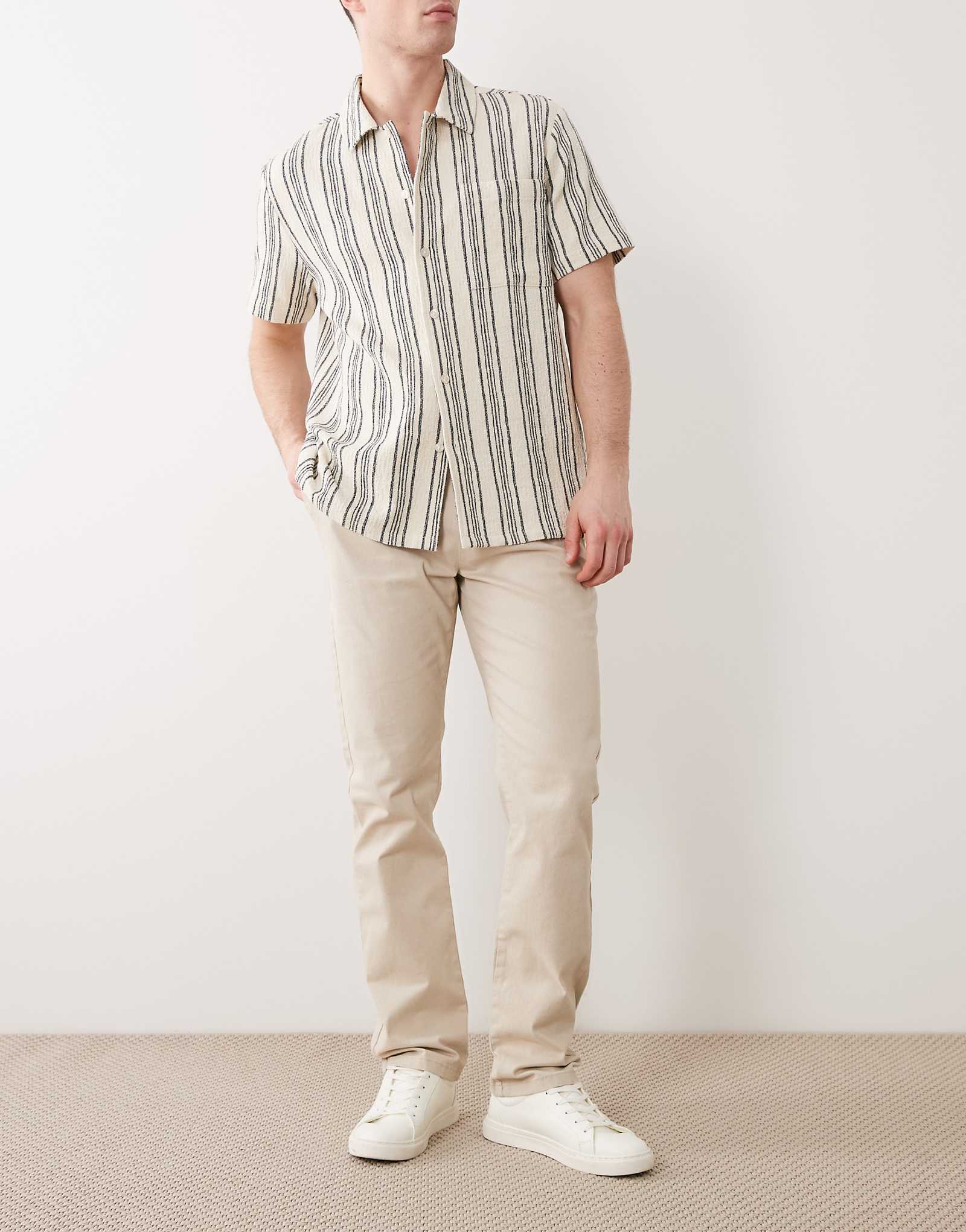 Threadbare slim fit chino pants in light stone light stone 8090₽