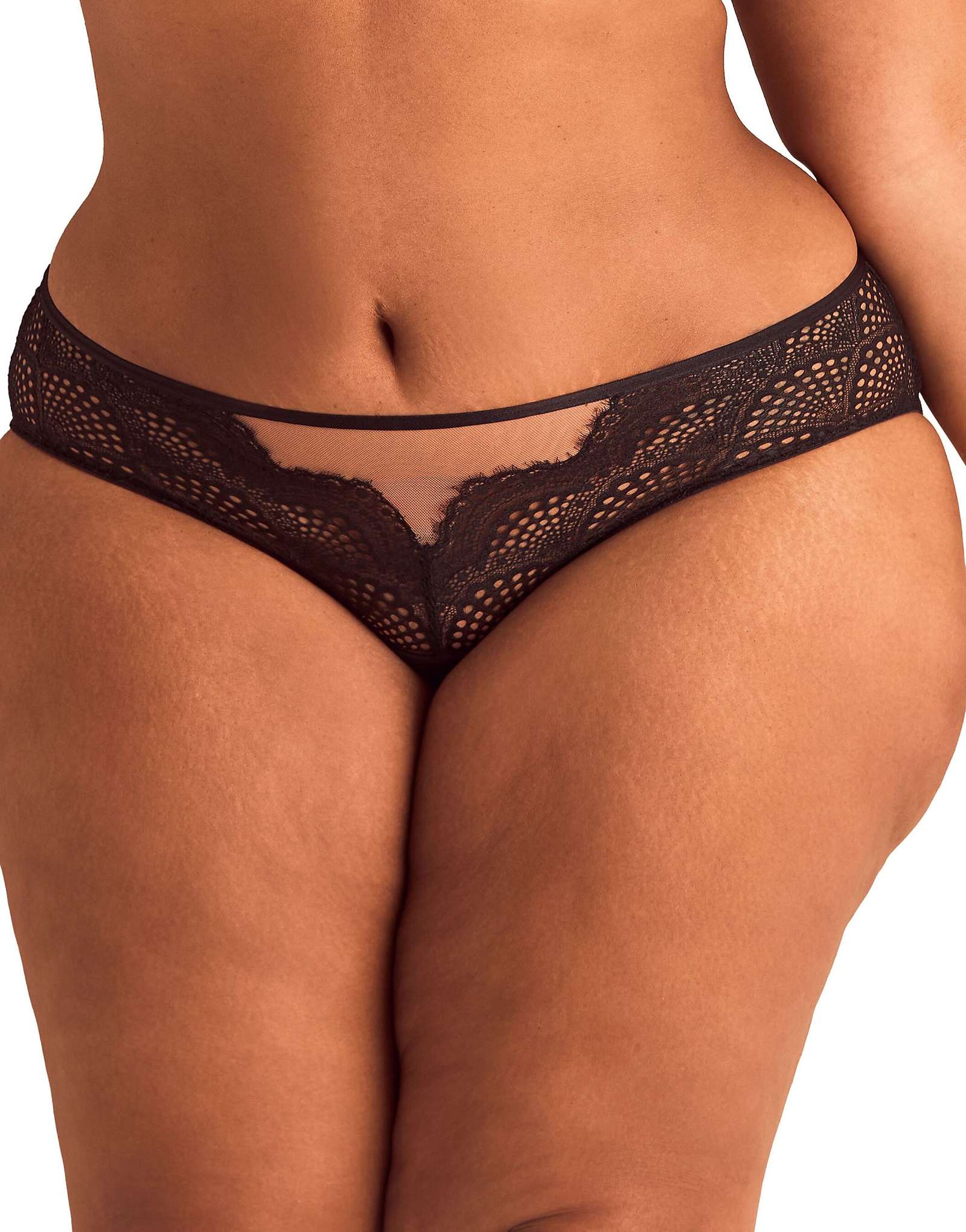 Adore Me Sonja hipster panties in black black 2890₽