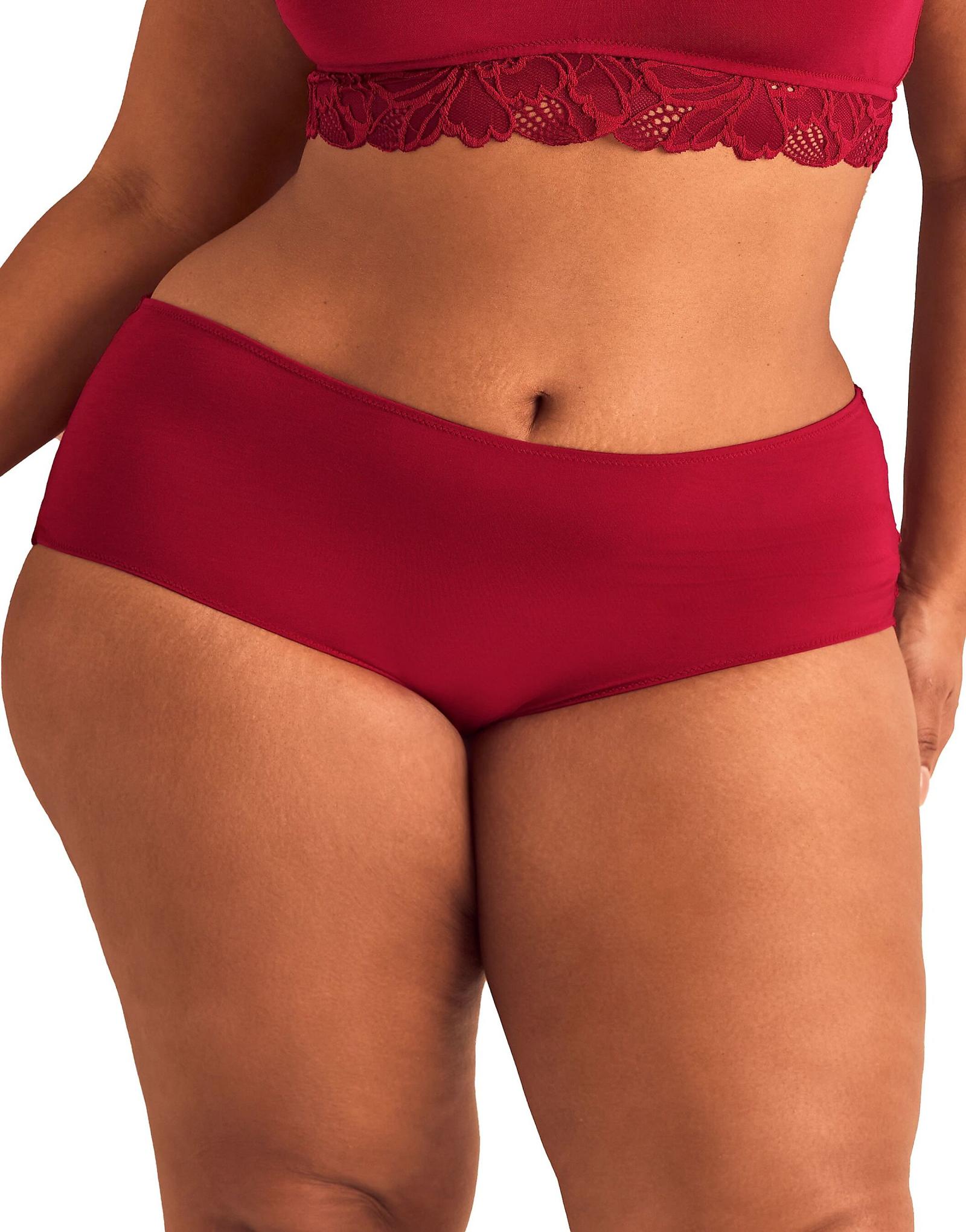 Adore Me Teagan shortie panties in dark red dark red 2890₽