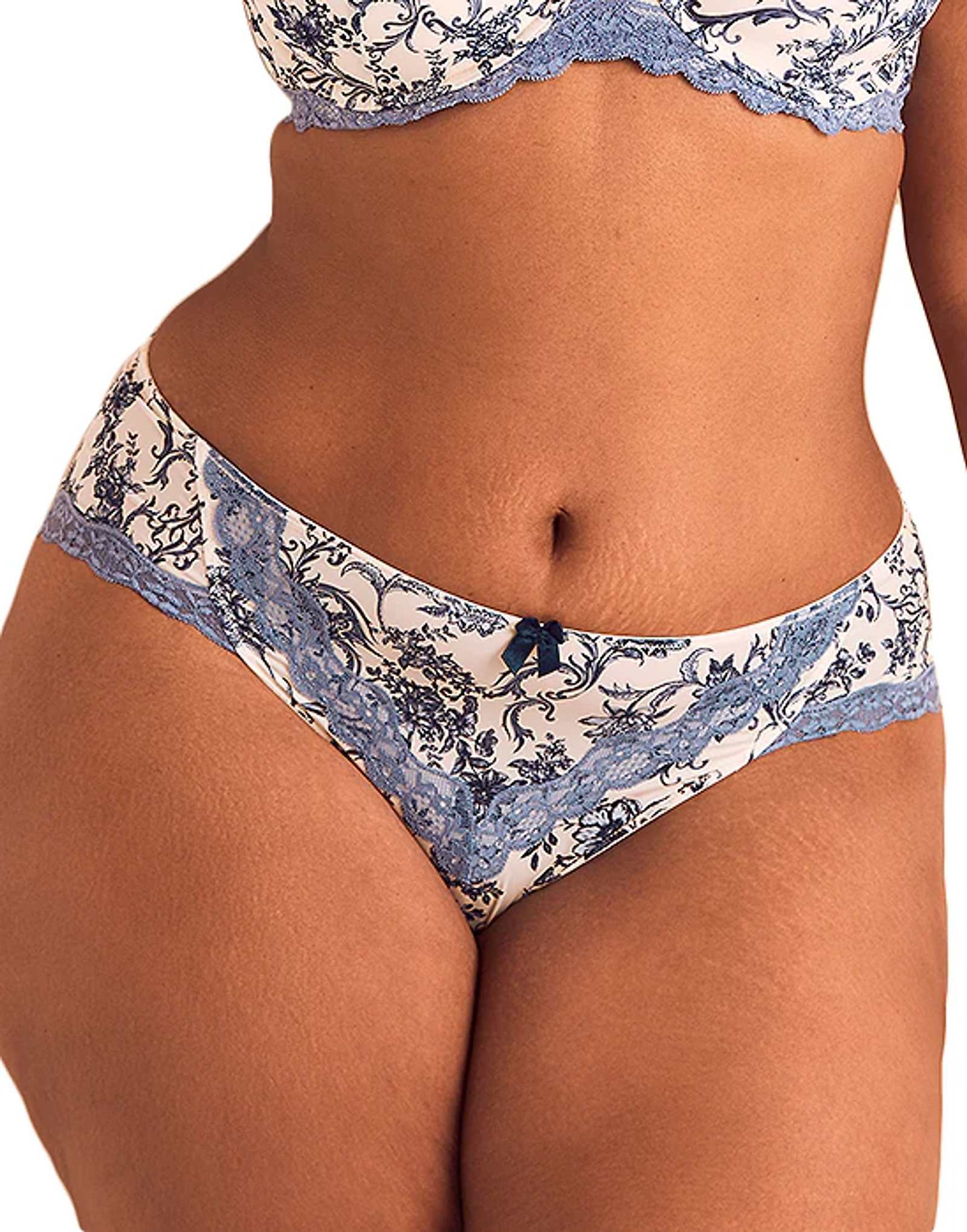 Adore Me Nare thong panties in novelty blue novelty blue 2890₽