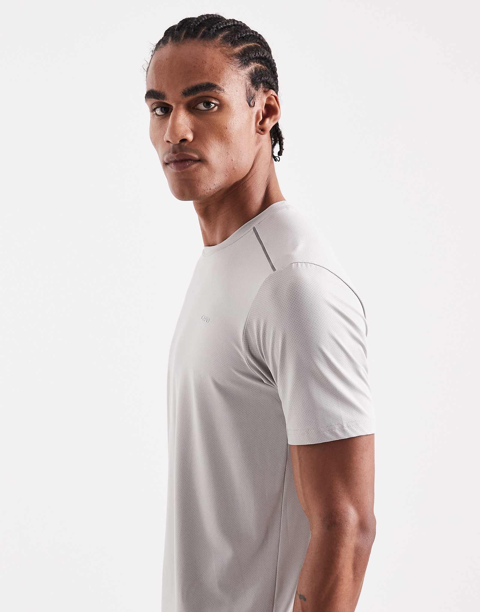 CAPO active core t-shirt in gray gray