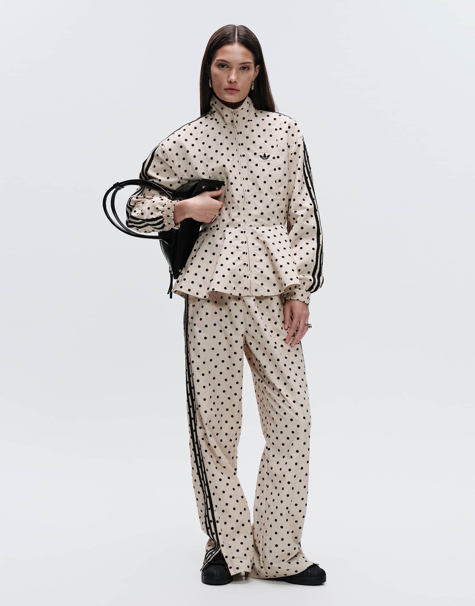 Adidas Originals x ASOS polka dot track pants in stone stone 19390₽