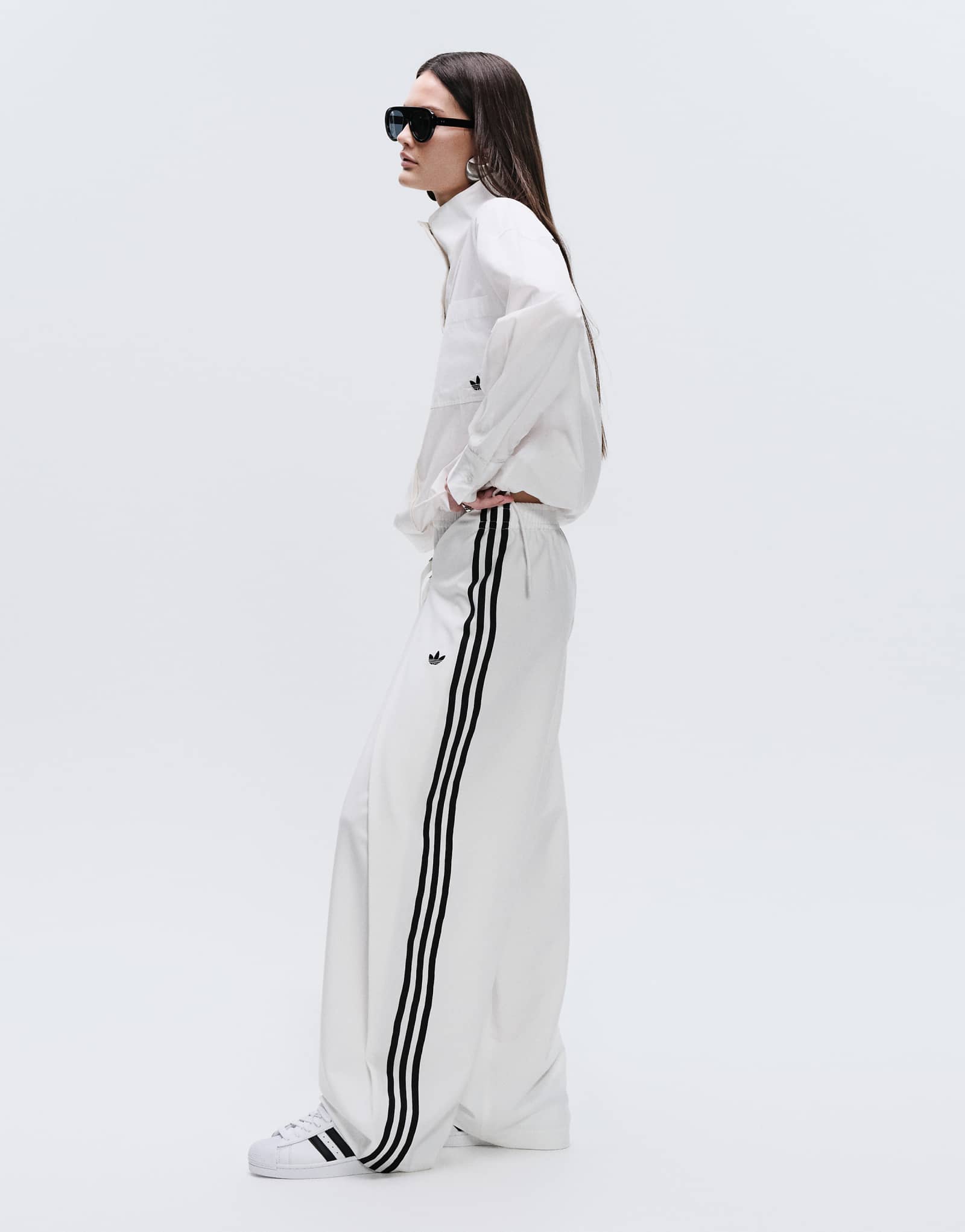 Adidas Originals x ASOS wrap front sweatpants in white white 19390₽