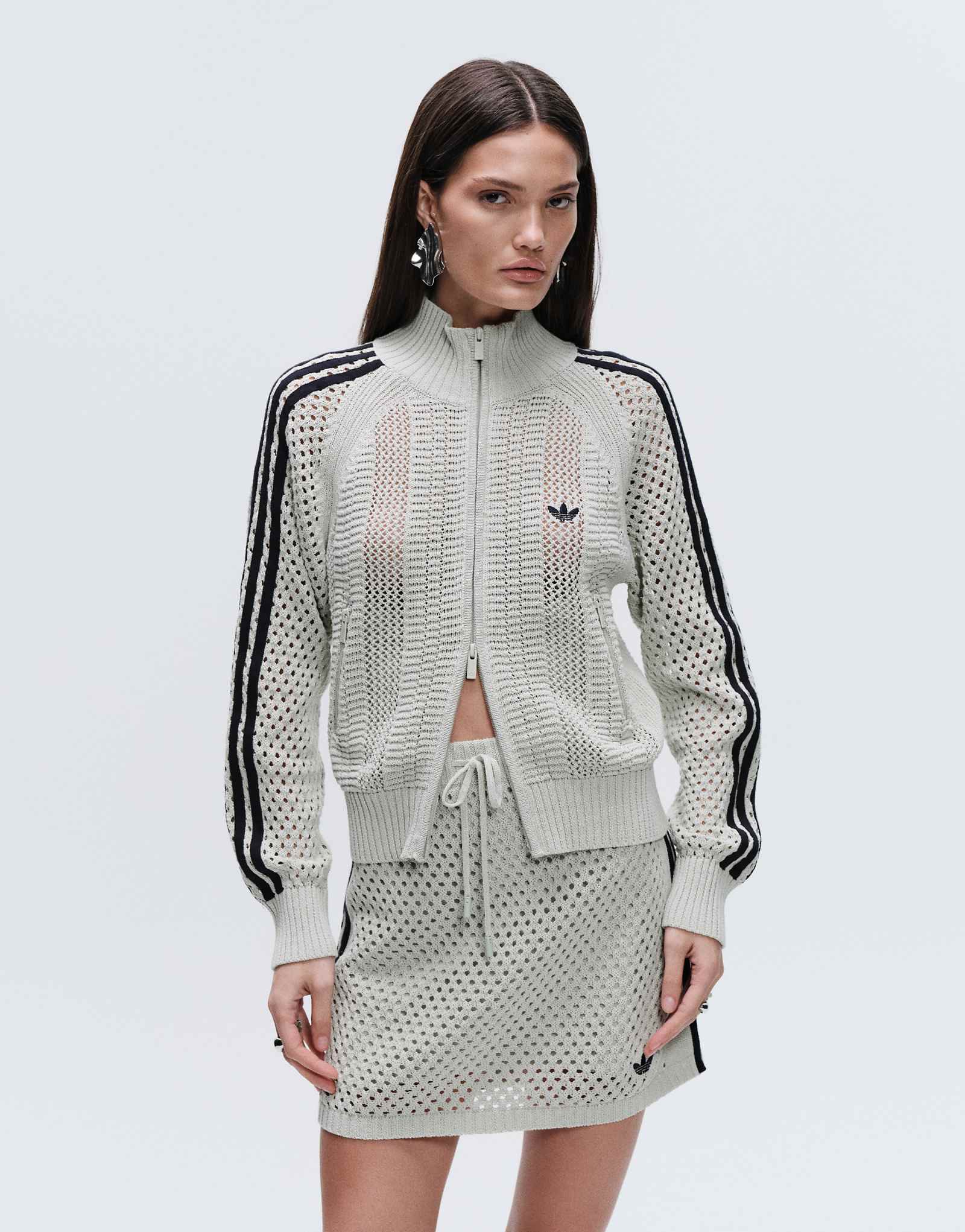 Adidas Originals x ASOS knitted mini skirt in sage green sage 14490₽