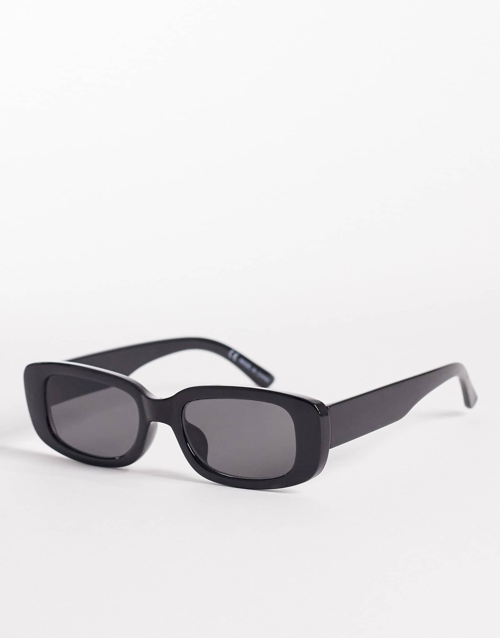 Cotton On Abby rectangle sunglasses in black black 4090₽