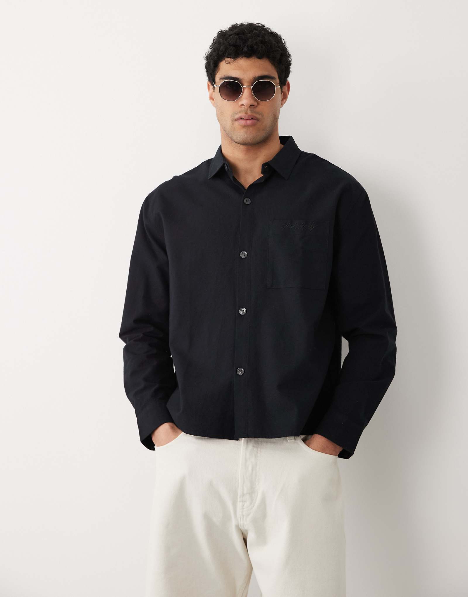 Cotton On long sleeve shirt in black black 11790₽