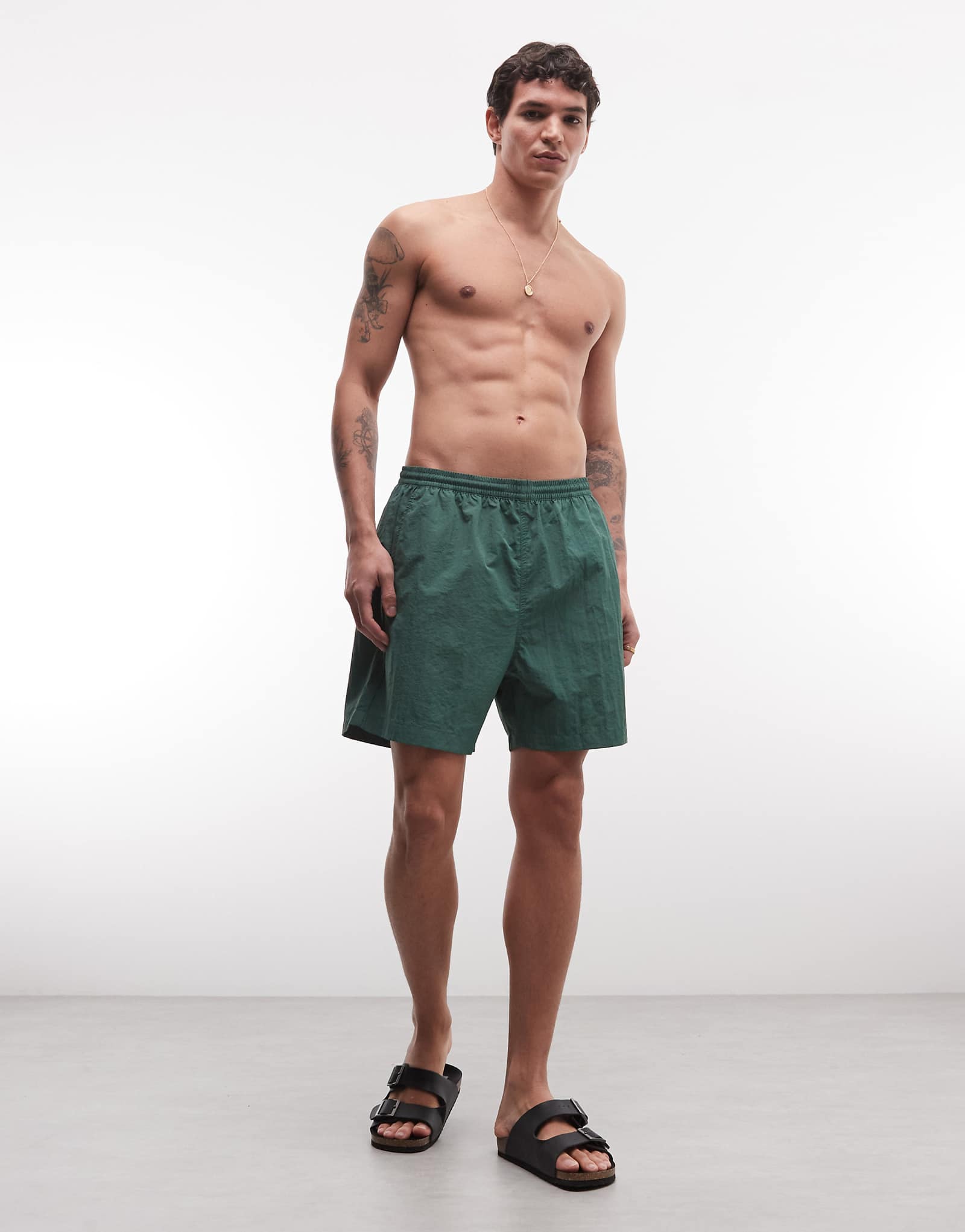 Weekday swim shorts in petrol green petrol green 8490₽