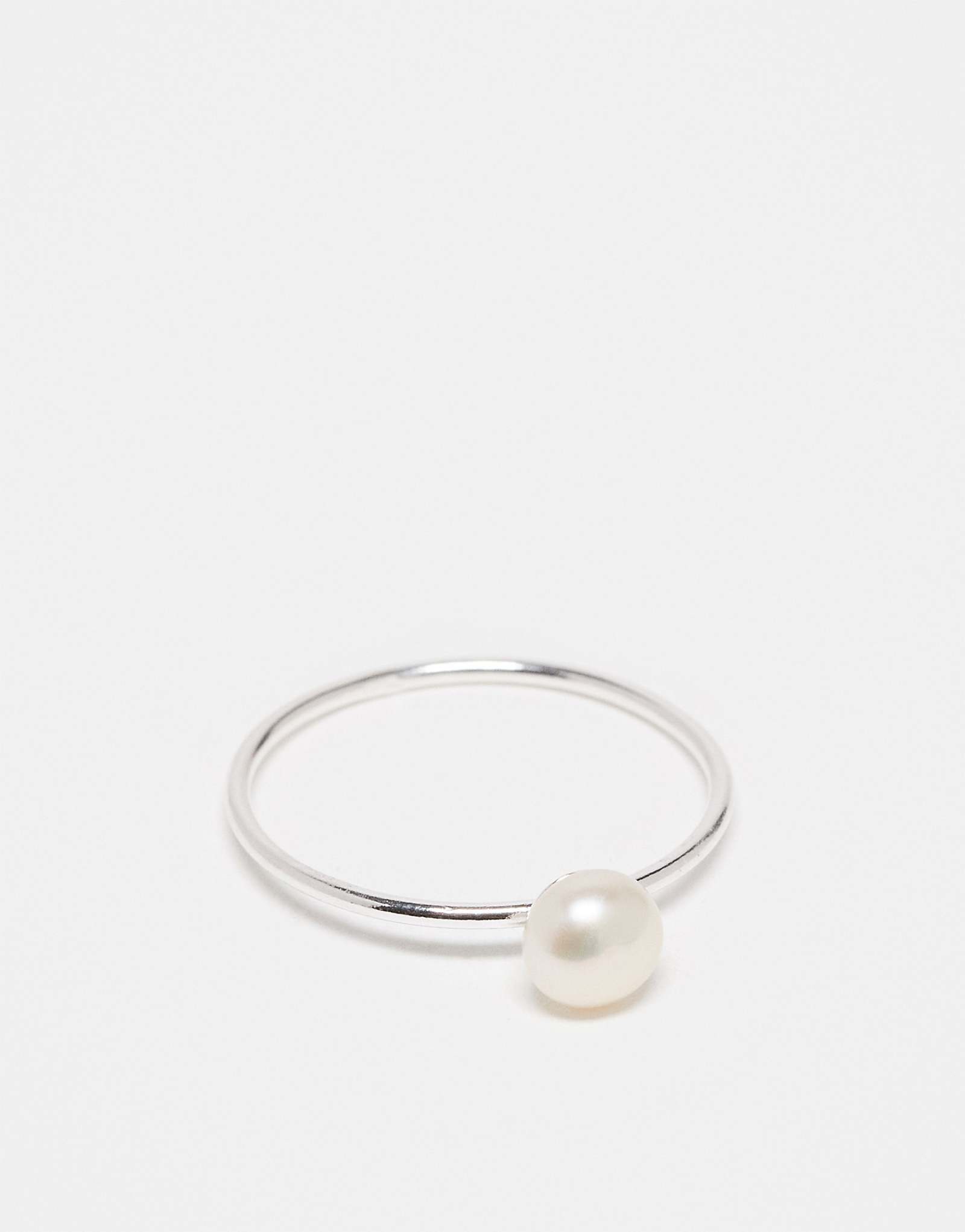 Kingsley Ryan pearl band ring in sterling silver 3690₽