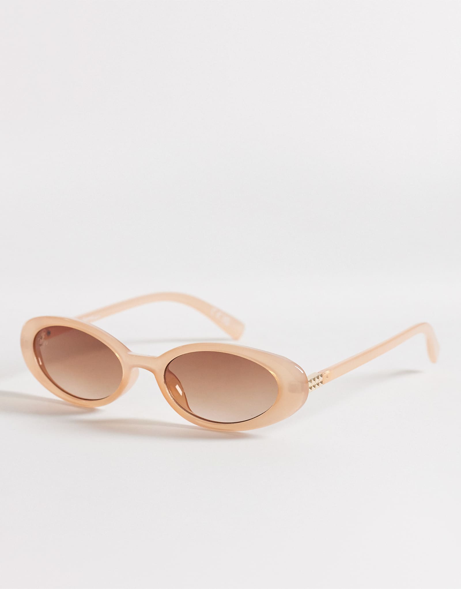 Jeepers Peepers oval sunglasses in cream with brown lenses cream 6790₽