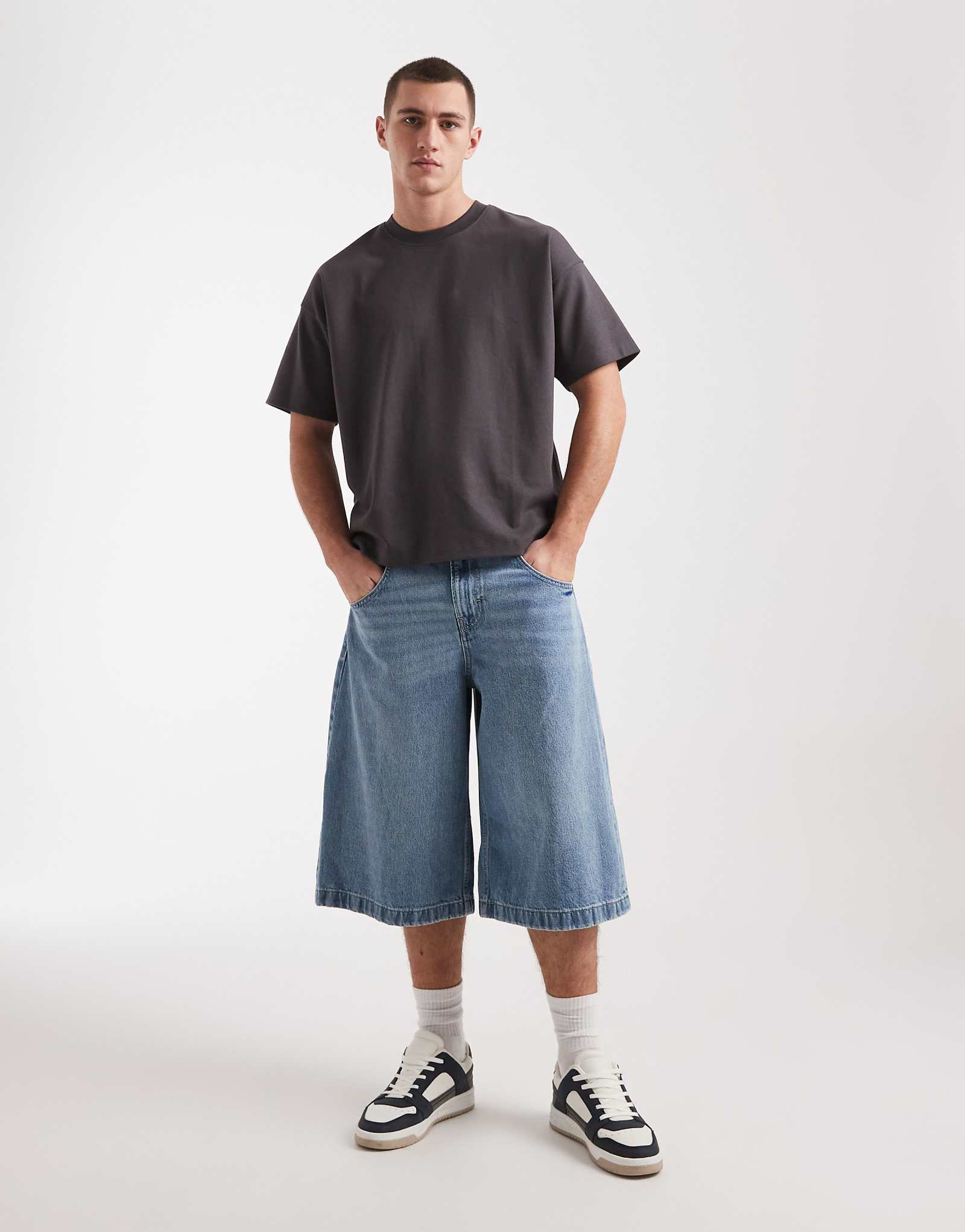 Cotton On Y2K super baggy jorts in solace blue solace blue 15090₽