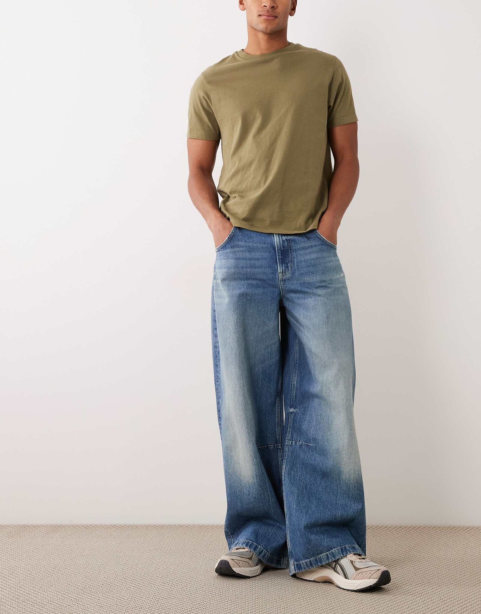 Cotton On Y2K super baggy jeans in radio blue radio blue 20190₽