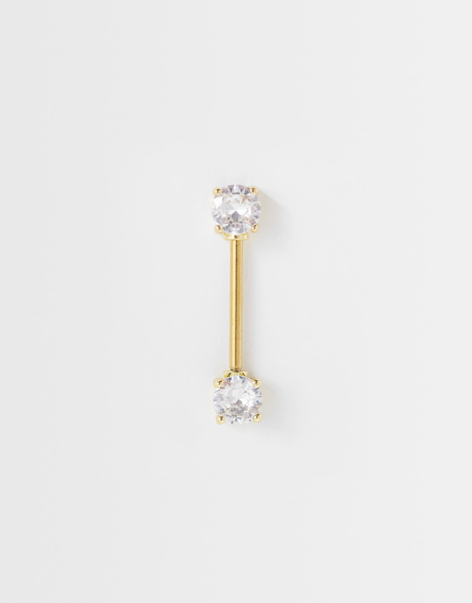 Kingsley Ryan gemset round nipple bar in gold gold 2690₽