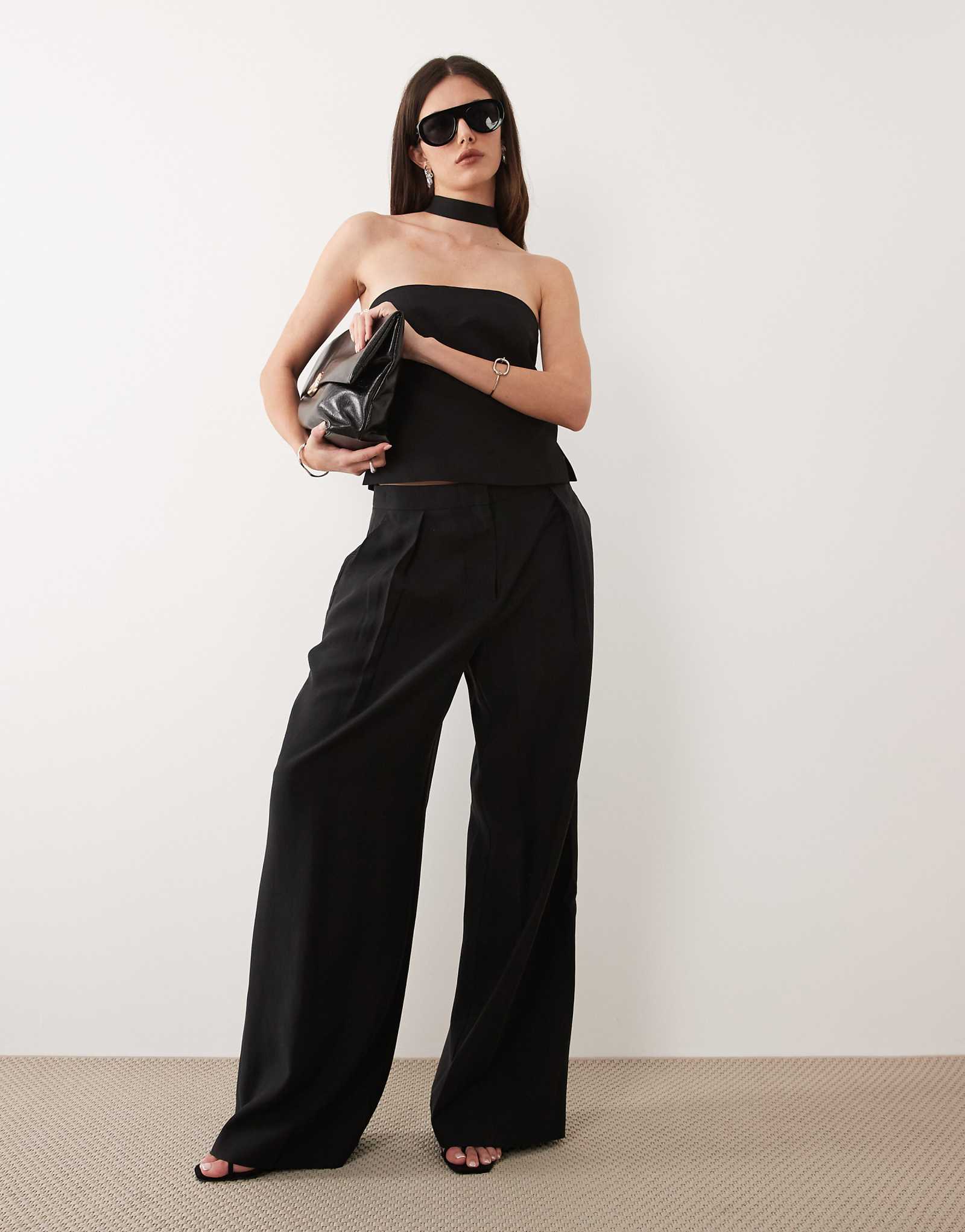 Mango Maris tailored pants in black - part of a set black 17390₽