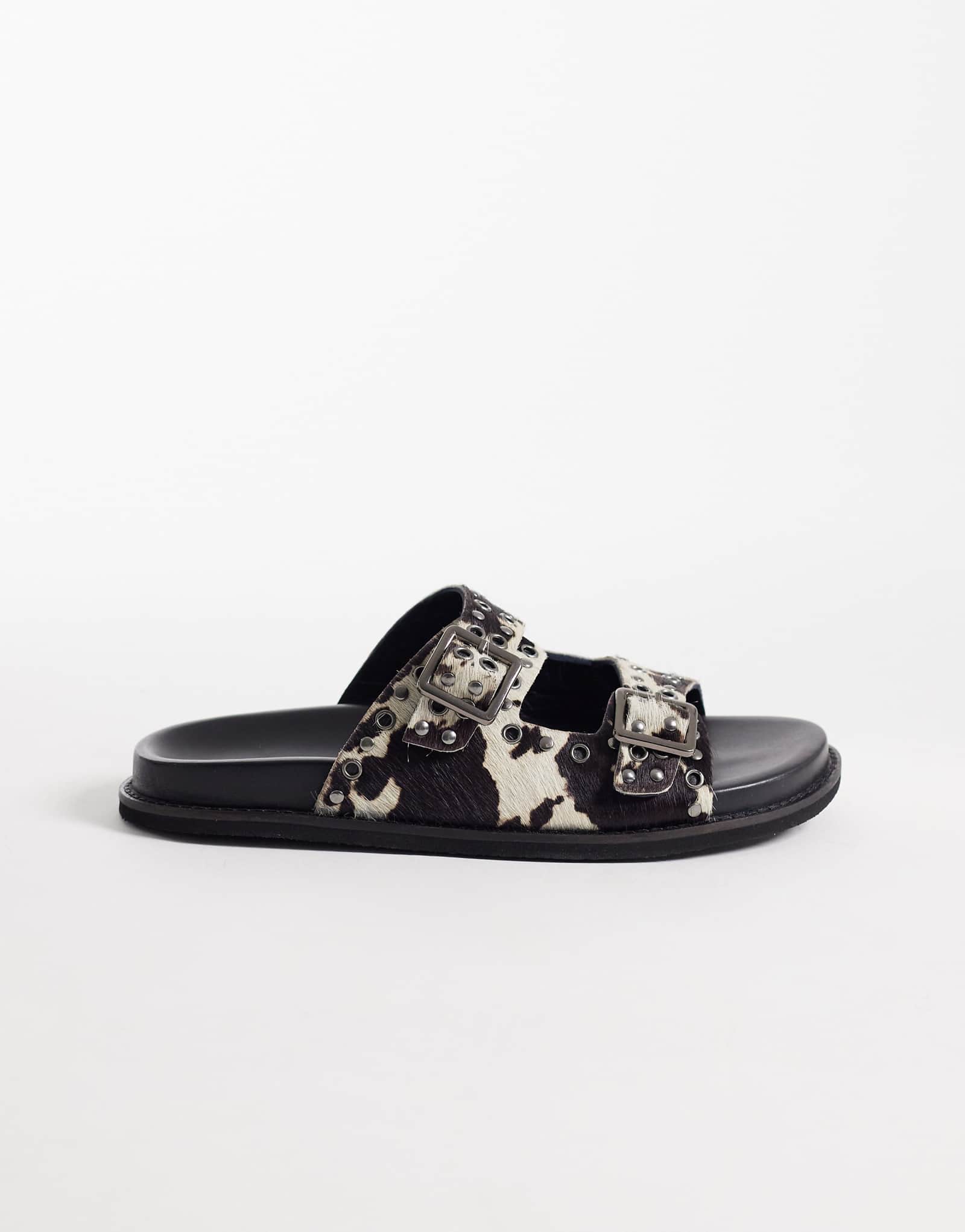 Walk London Dolly sandals in cow print cow print 20890₽