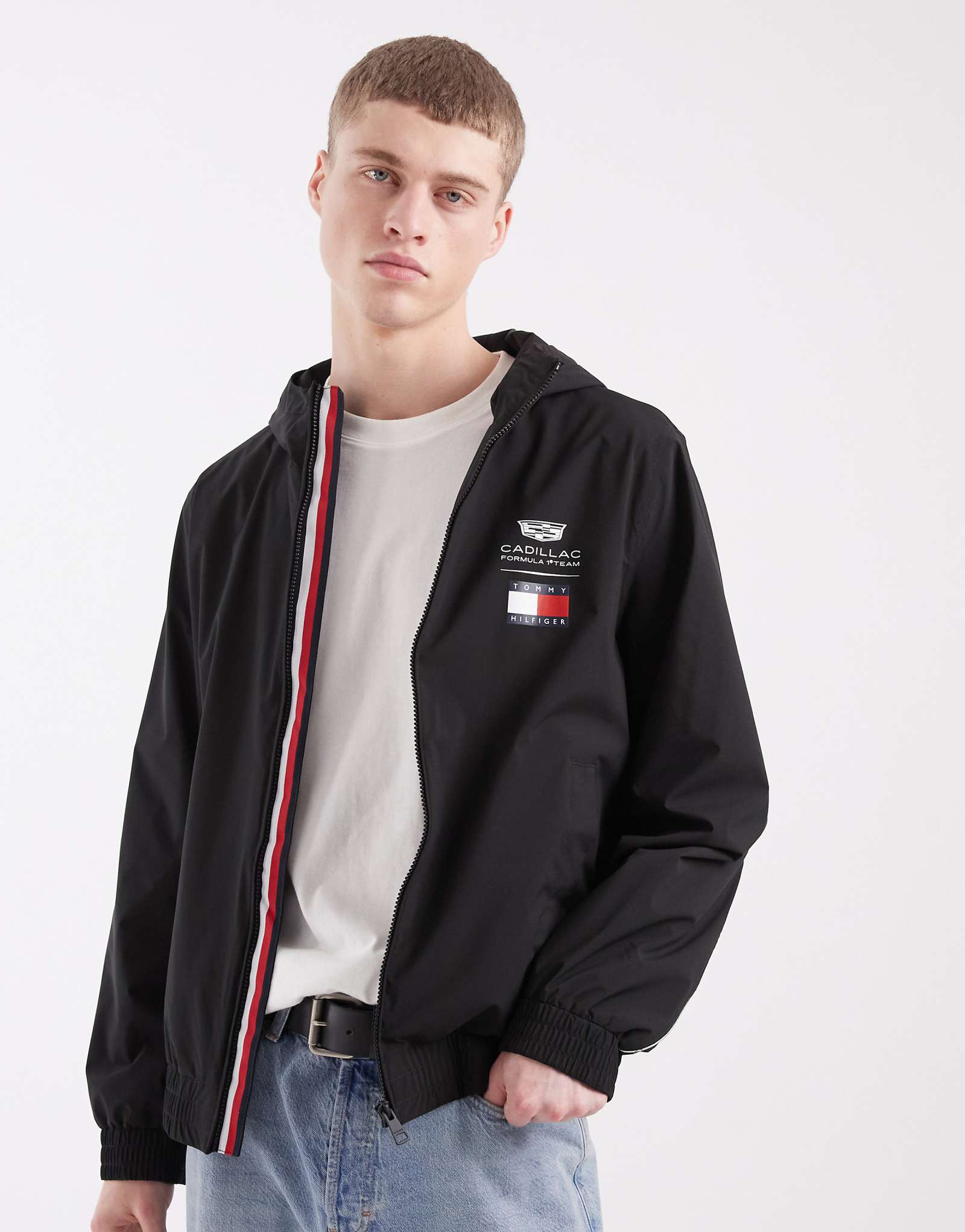 Tommy Hilfiger x Cadillac F1 windbreaker jacket in black black 53990₽