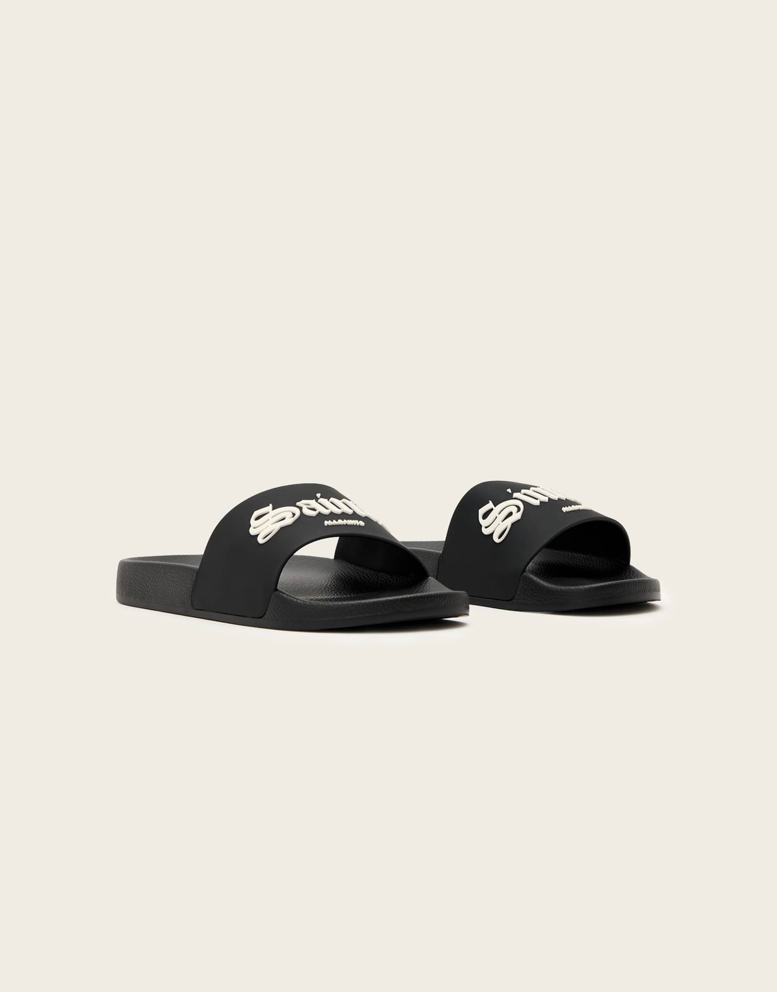 AllSaints Saints -amp Sinners logo slides in black black 20890₽