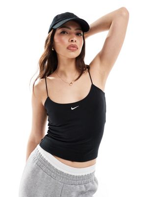 Черное боди в рубчик Nike 